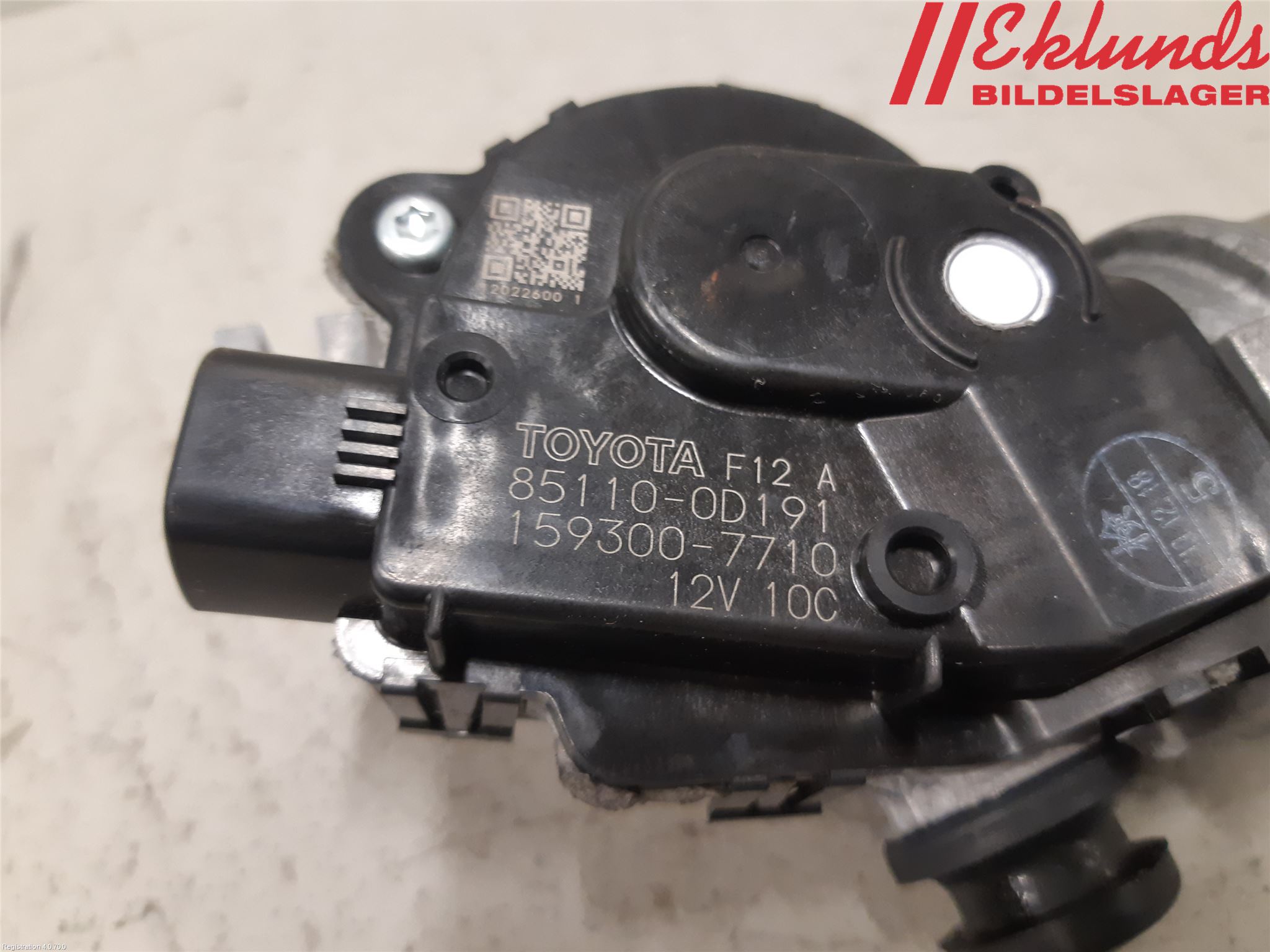 Toyota YARIS XP130 15-20 Torkarmotor Vindruta