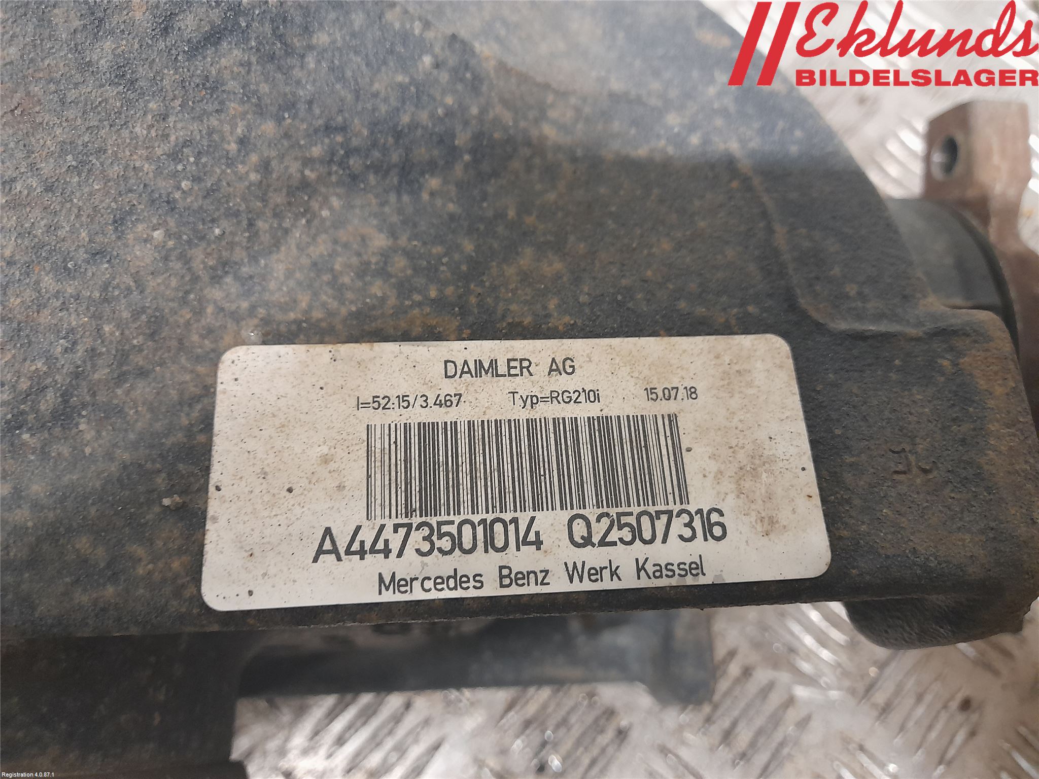 Mercedes-Benz MB VITO/V-KLASS (W640,W447,W448) 14- Bakväxel-Diff