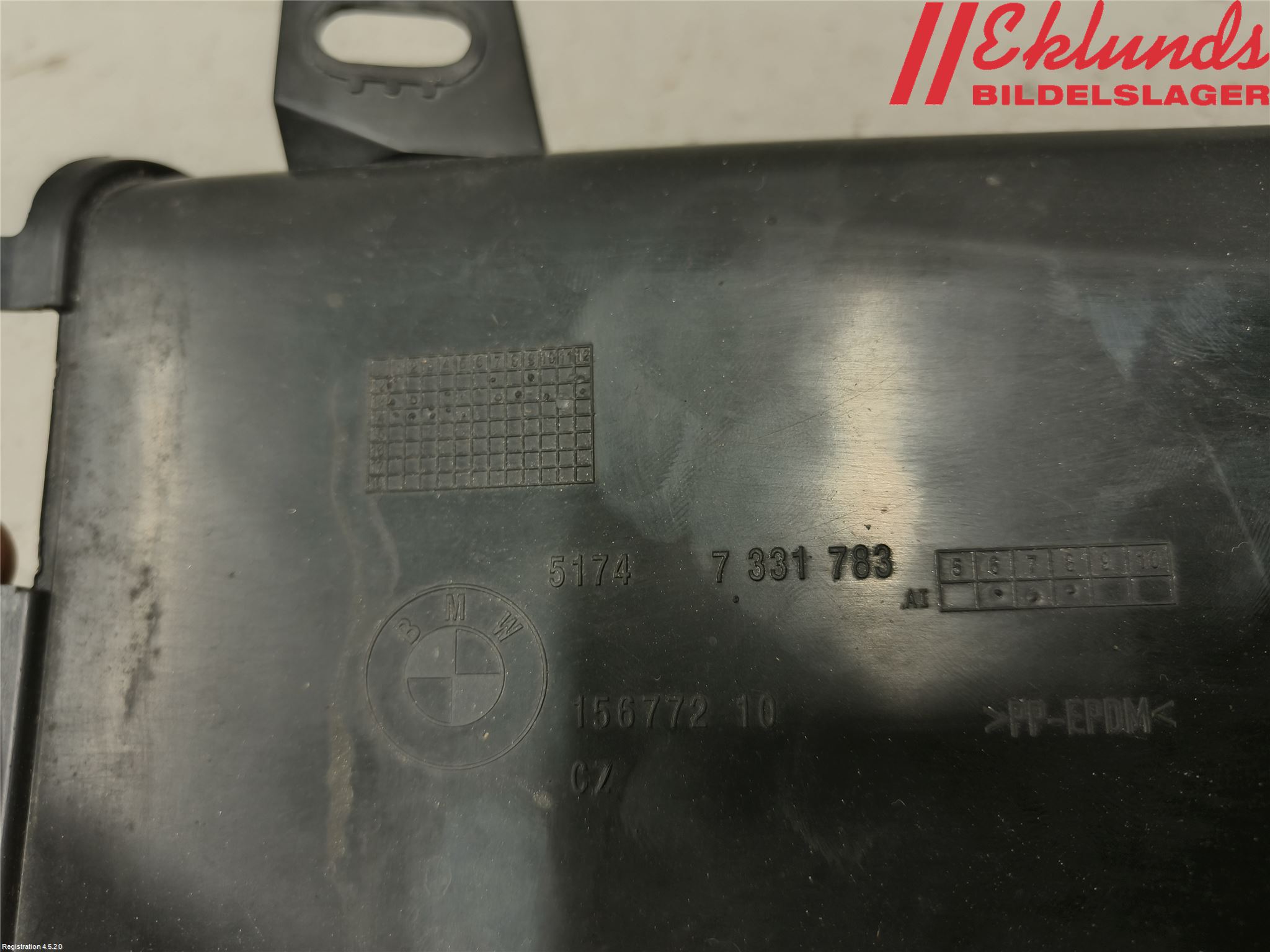 BMW 5 F10/F11/F18 09-17 Deflektor Plåt-Plast Kylning