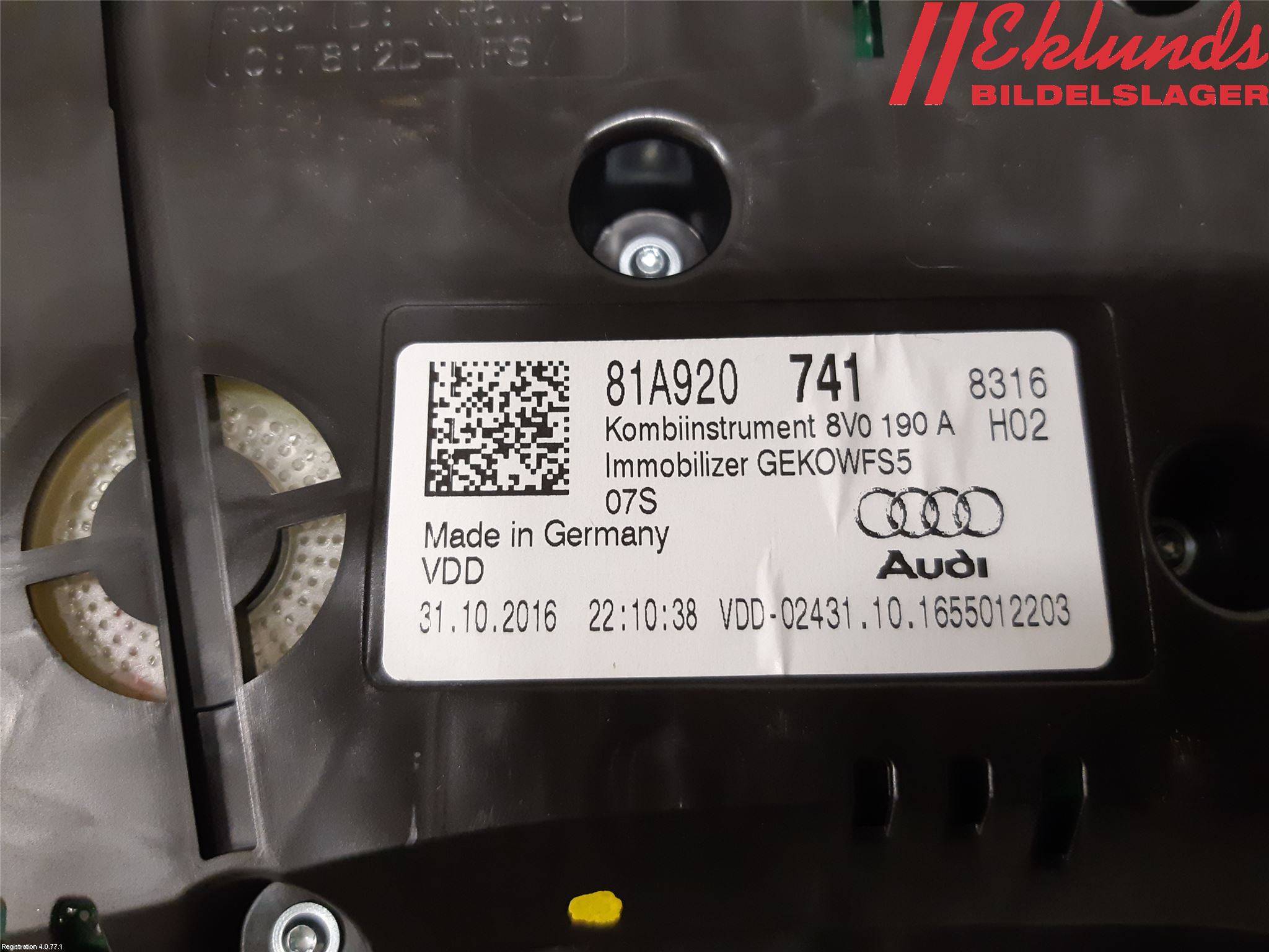 Audi Q2/SQ2 17- Instrument Komb