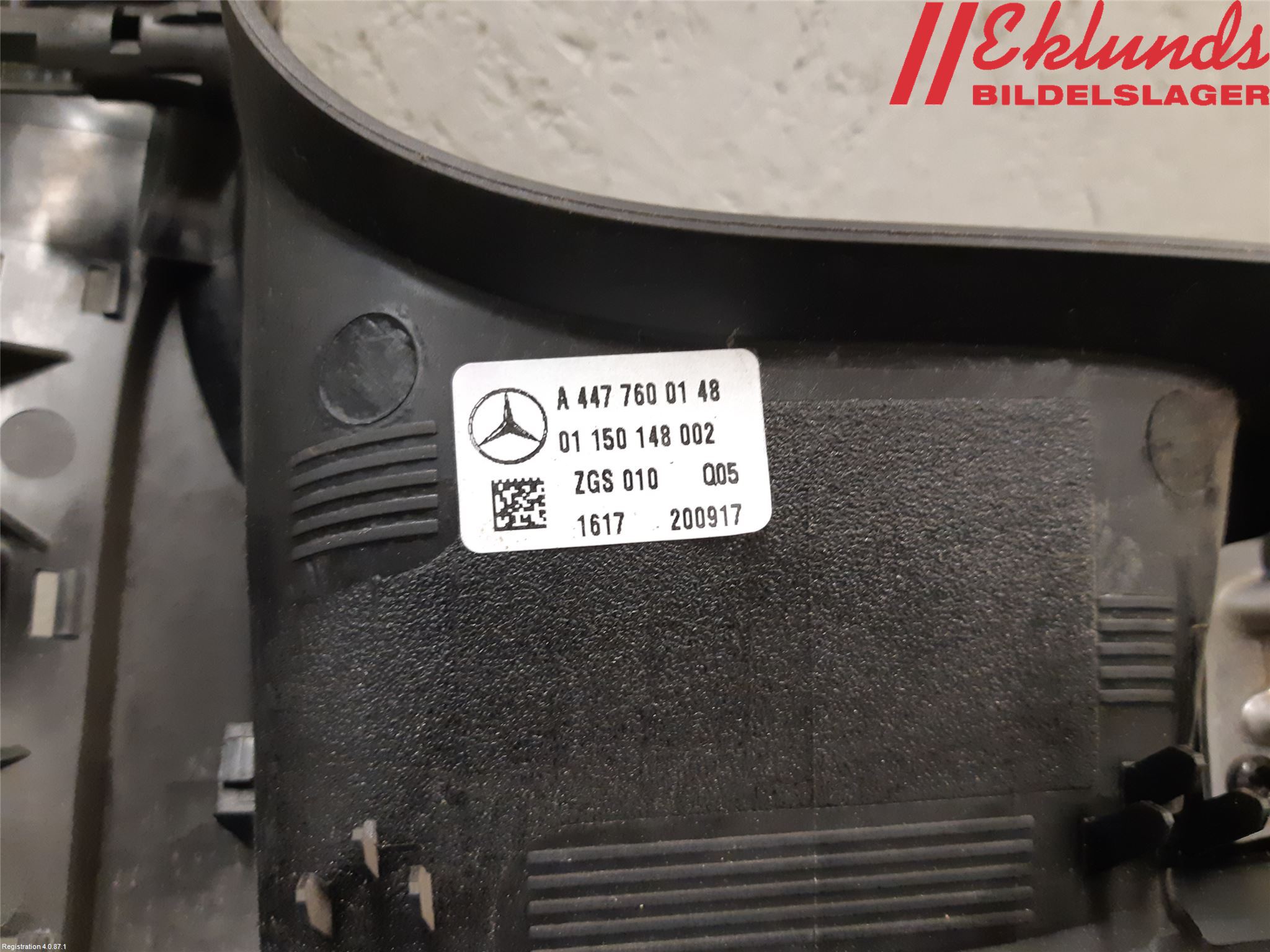 Mercedes-Benz MB VITO/V-KLASS (W640,W447,W448) 14- Dörrhandtag Yttre Hö