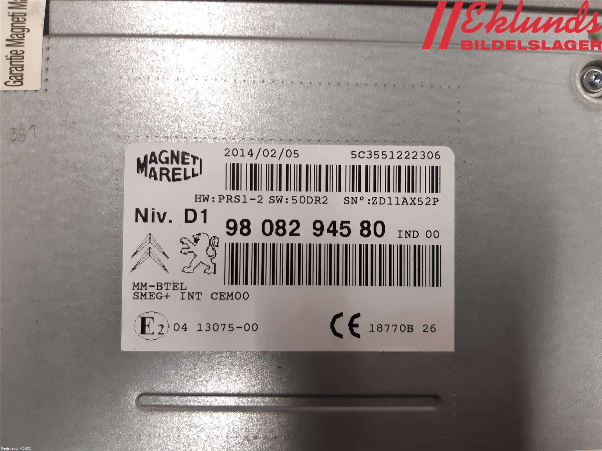 Citroen C4 GRAND PICASSO 14-18 Radio Övrigt