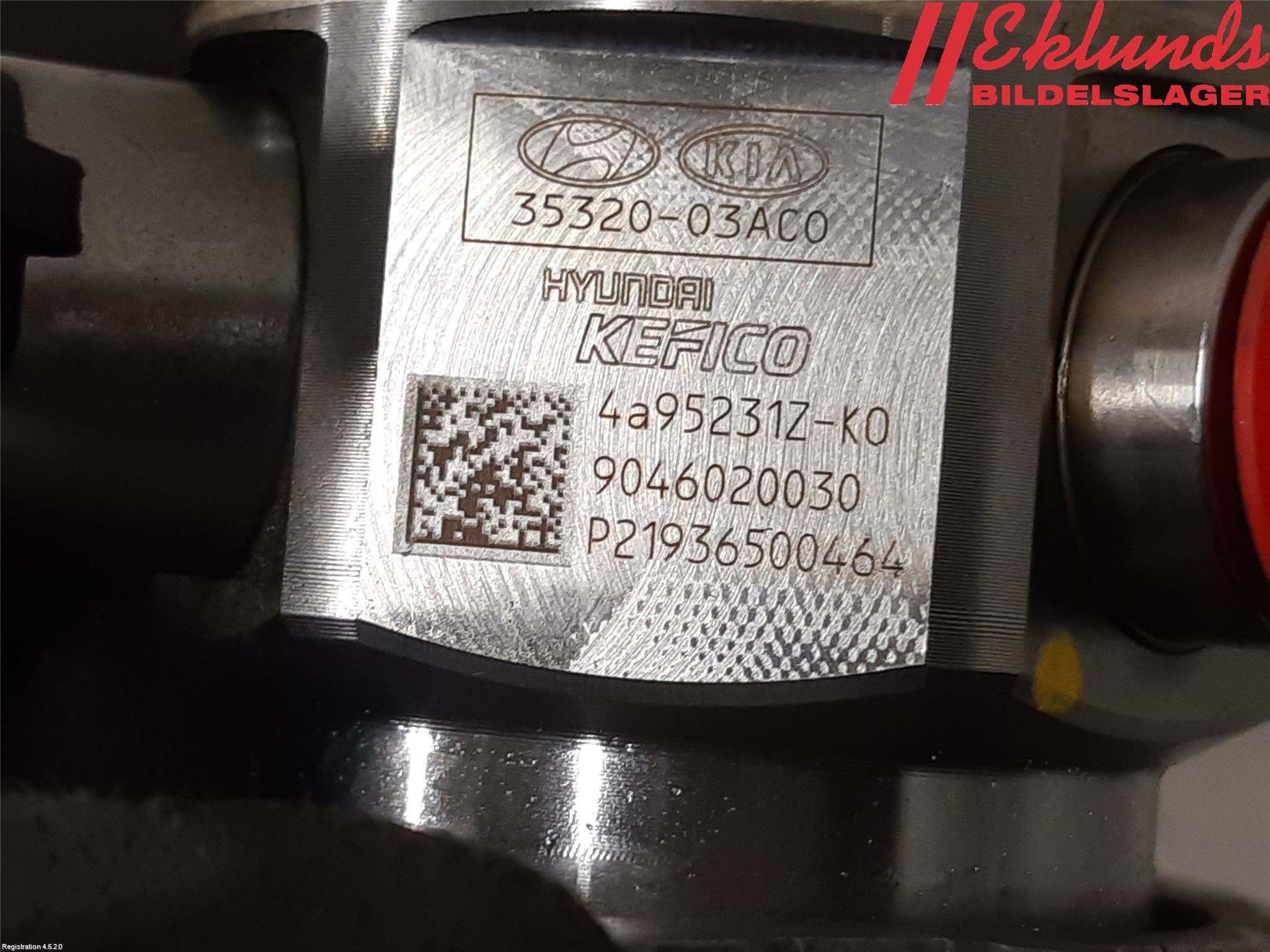 Kia NIRO (DE) 17-22 Bränslepump Mek