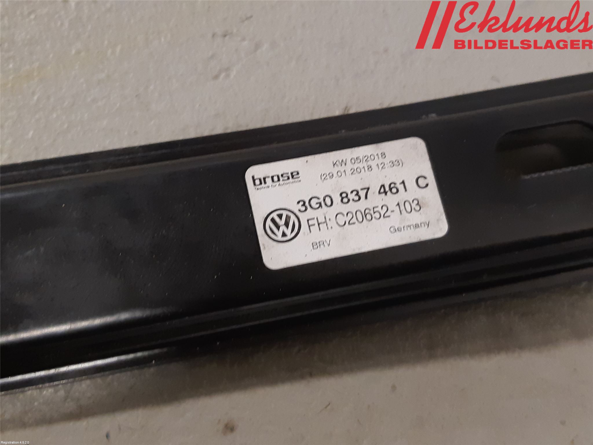 Volkswagen VW PASSAT 15-19 Fönsterhiss El Kompl