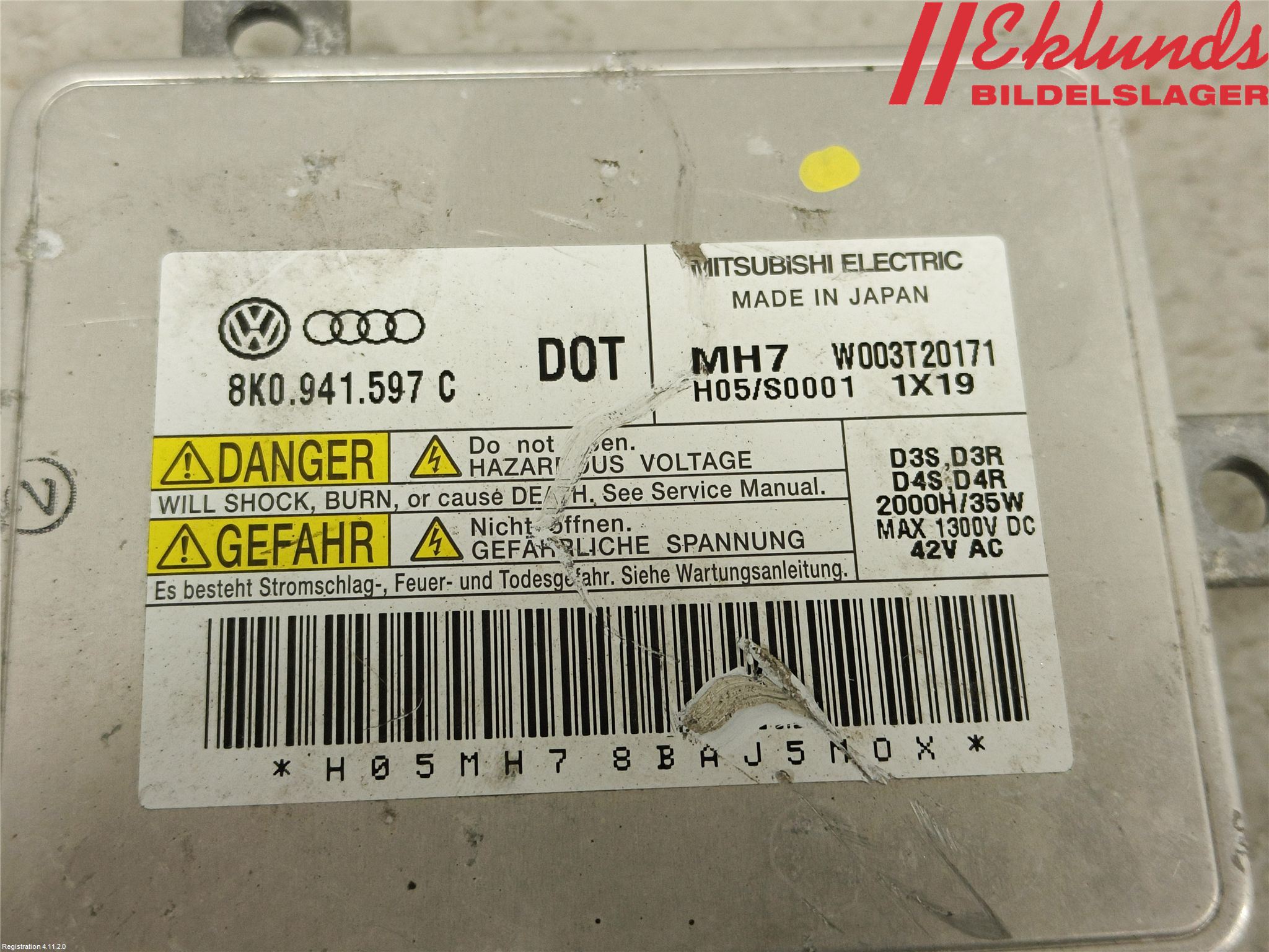 Audi A6/S6 4G 11-18 Styrenhet Strålkastare