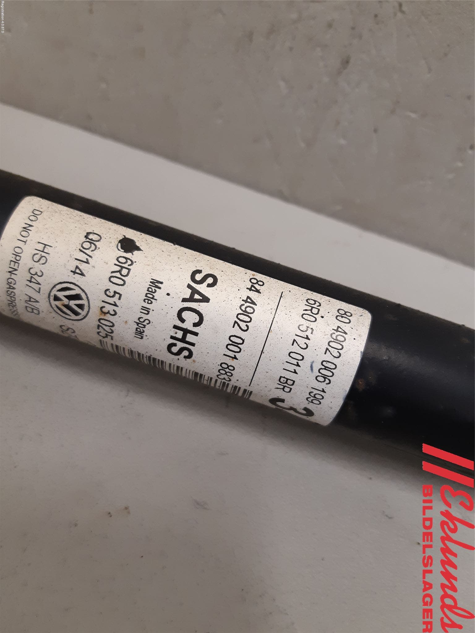 Volkswagen VW POLO 10-17 Stötdämpare Bak