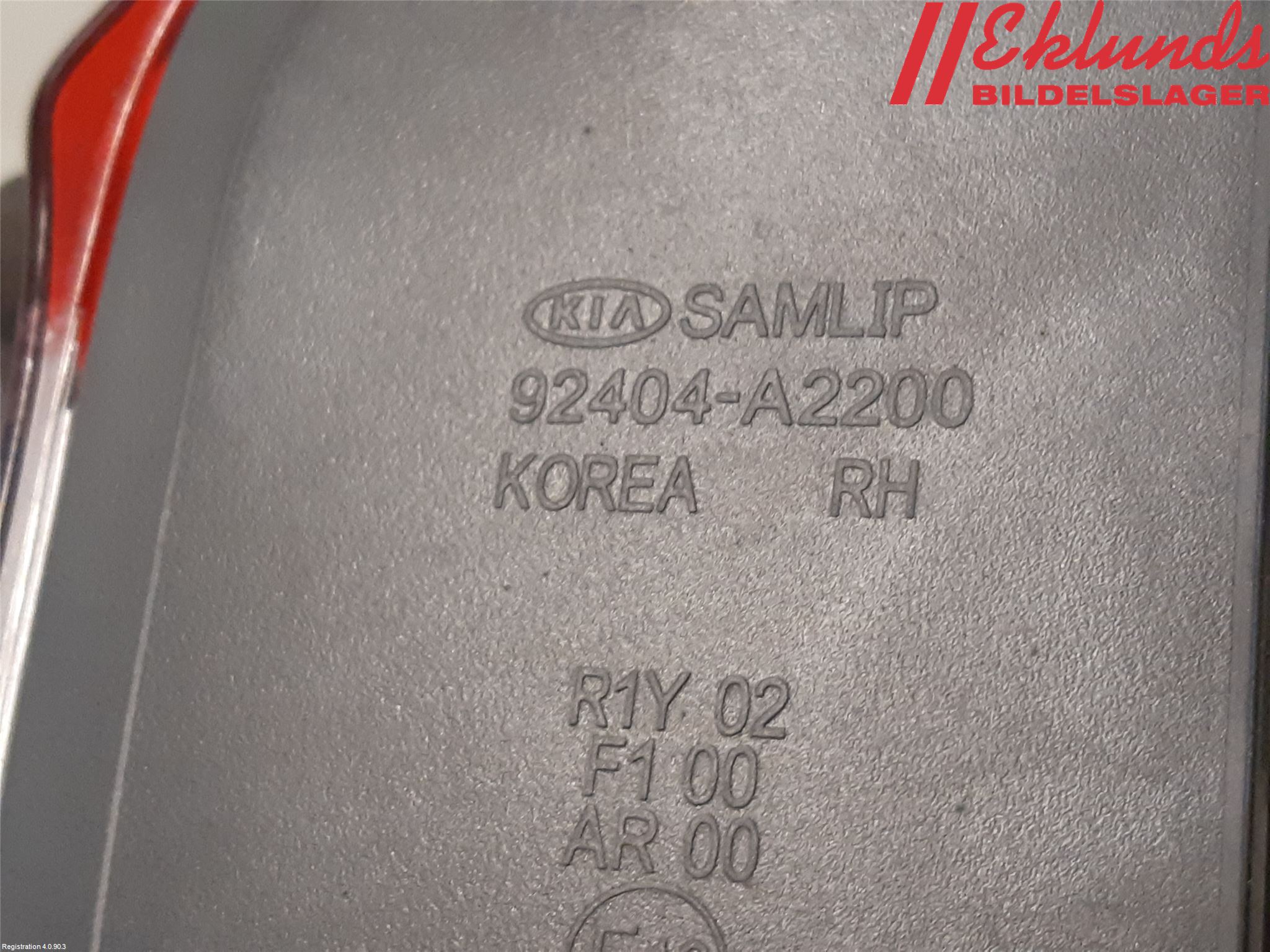 Kia CEED 12-18 Bakljus Lucka Hö