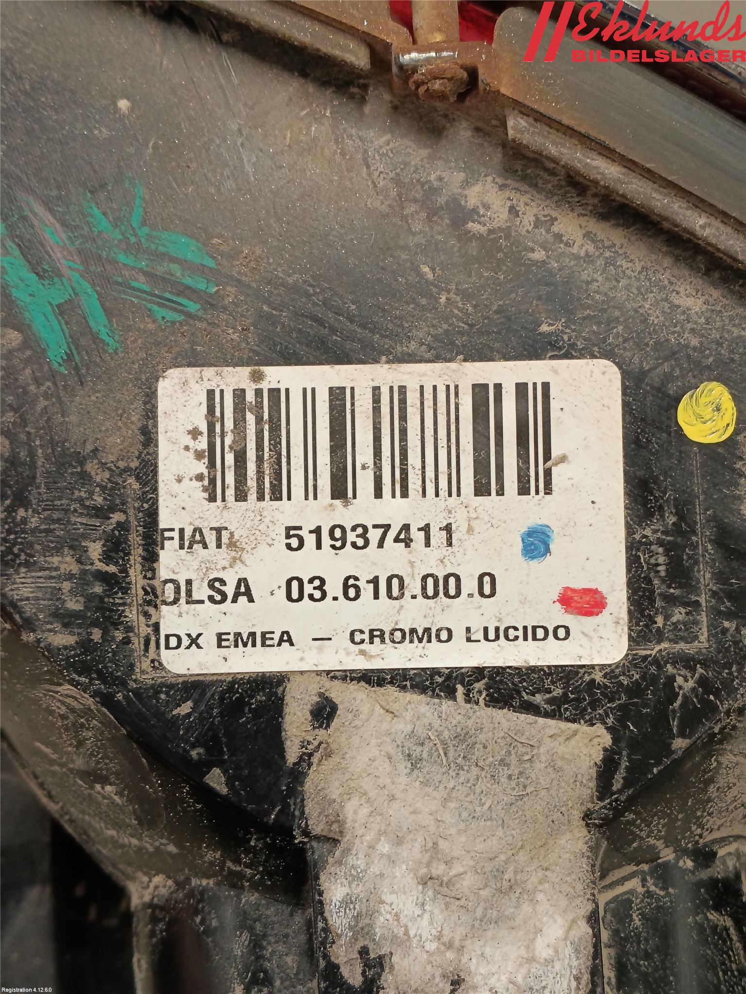 Fiat 500X 15- Bakljus Höger