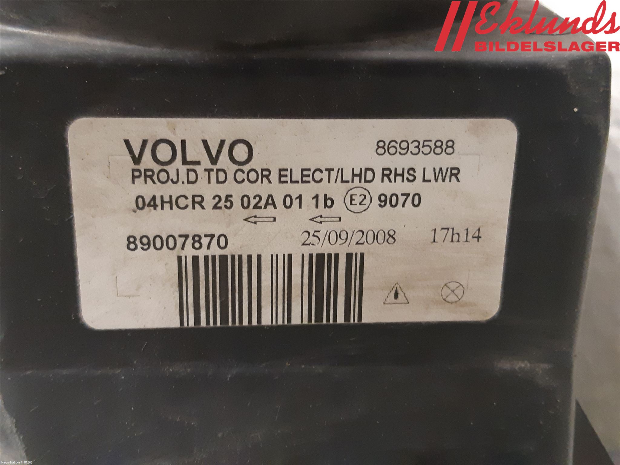 Volvo S60 01-04 Strålkastare Höger