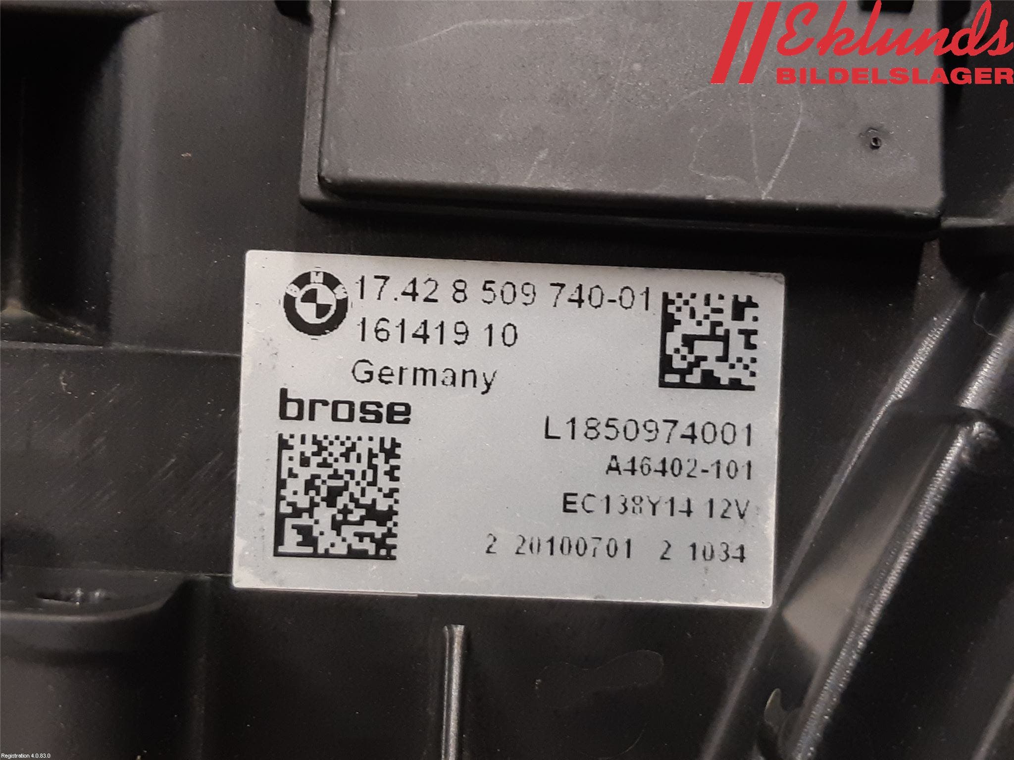 BMW 5 F10/F11/F18 09-17 Kylfläkt El