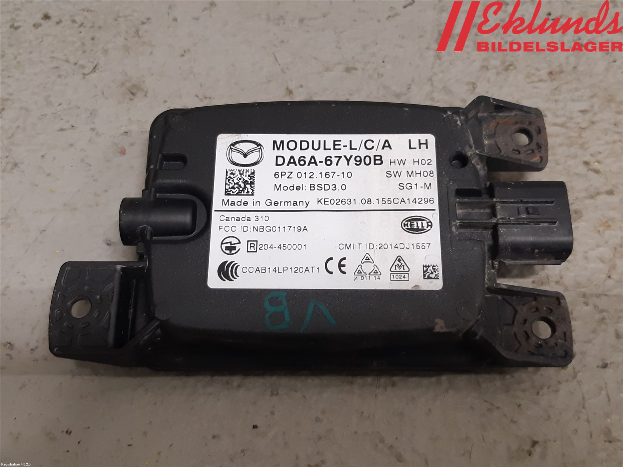 Mazda 2 (DJ) 15-22 Sensor Aktivt Kollisionsskydd
