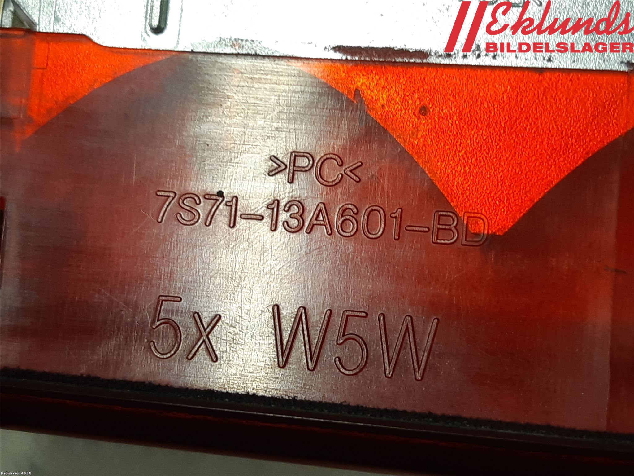 Ford MONDEO 07-15 Bromsljus Bakruta