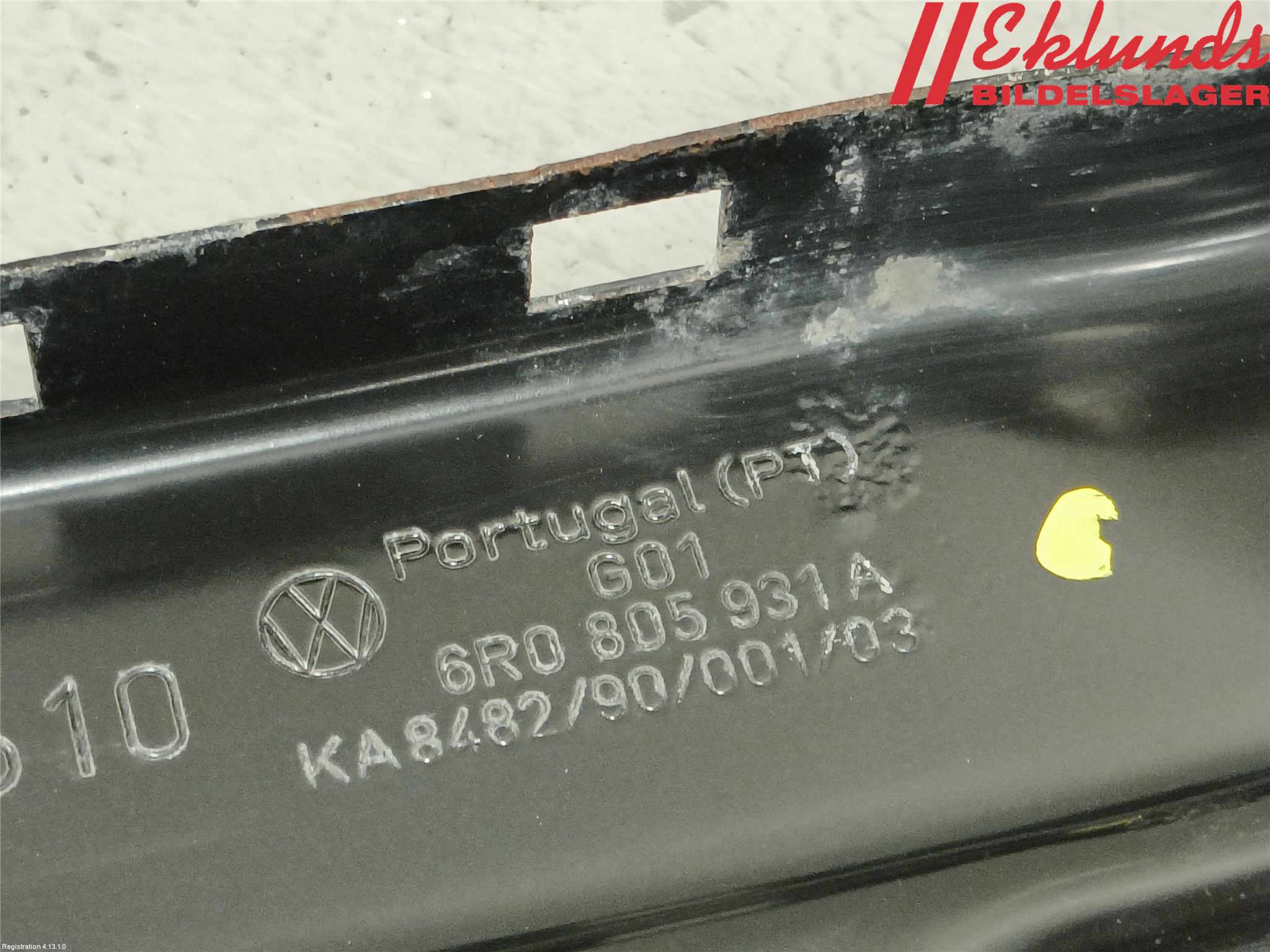 Volkswagen VW POLO 10-17 Frontplåt