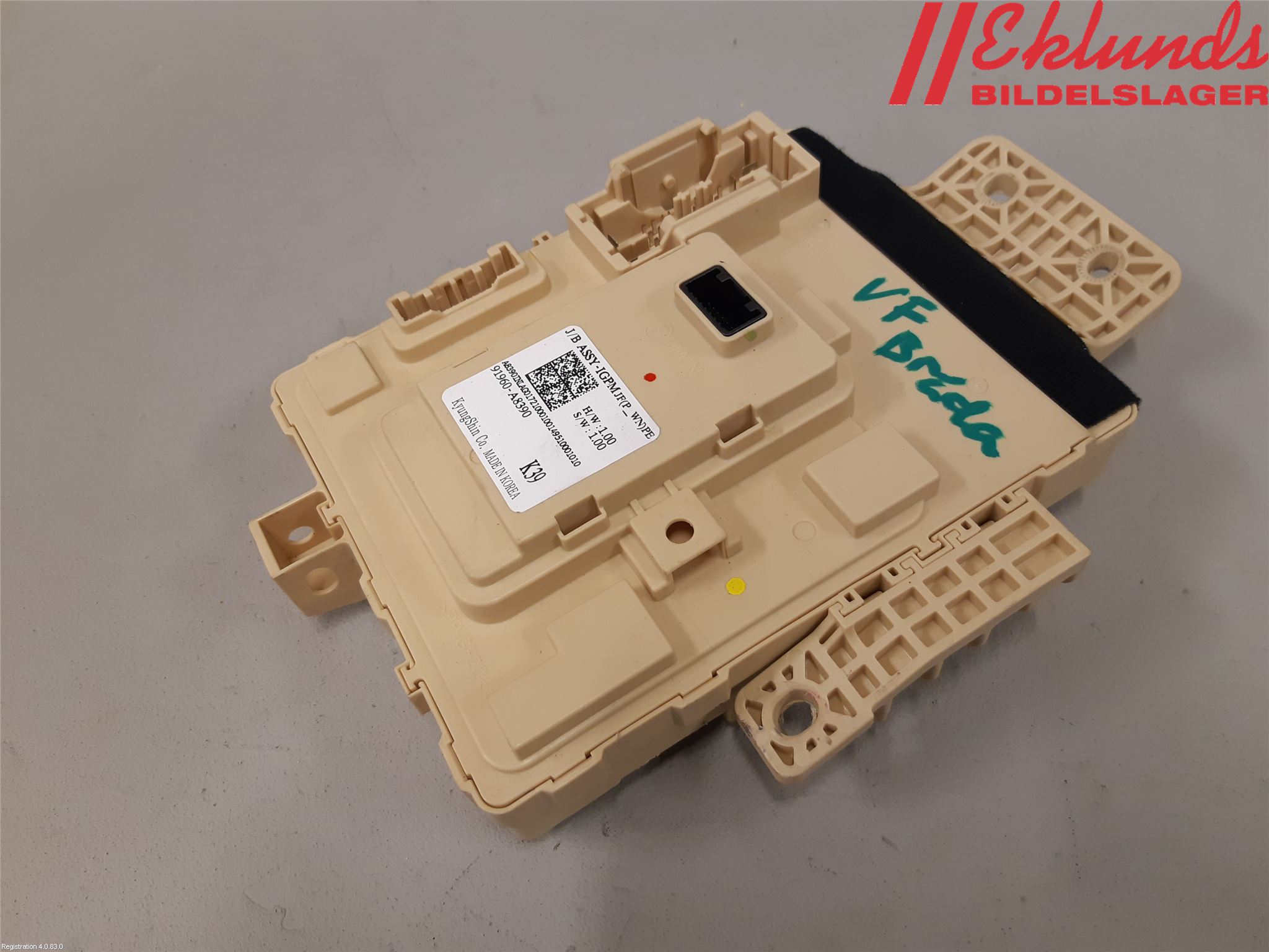 Kia OPTIMA 16-20 Säkringsdosa-Elcentral