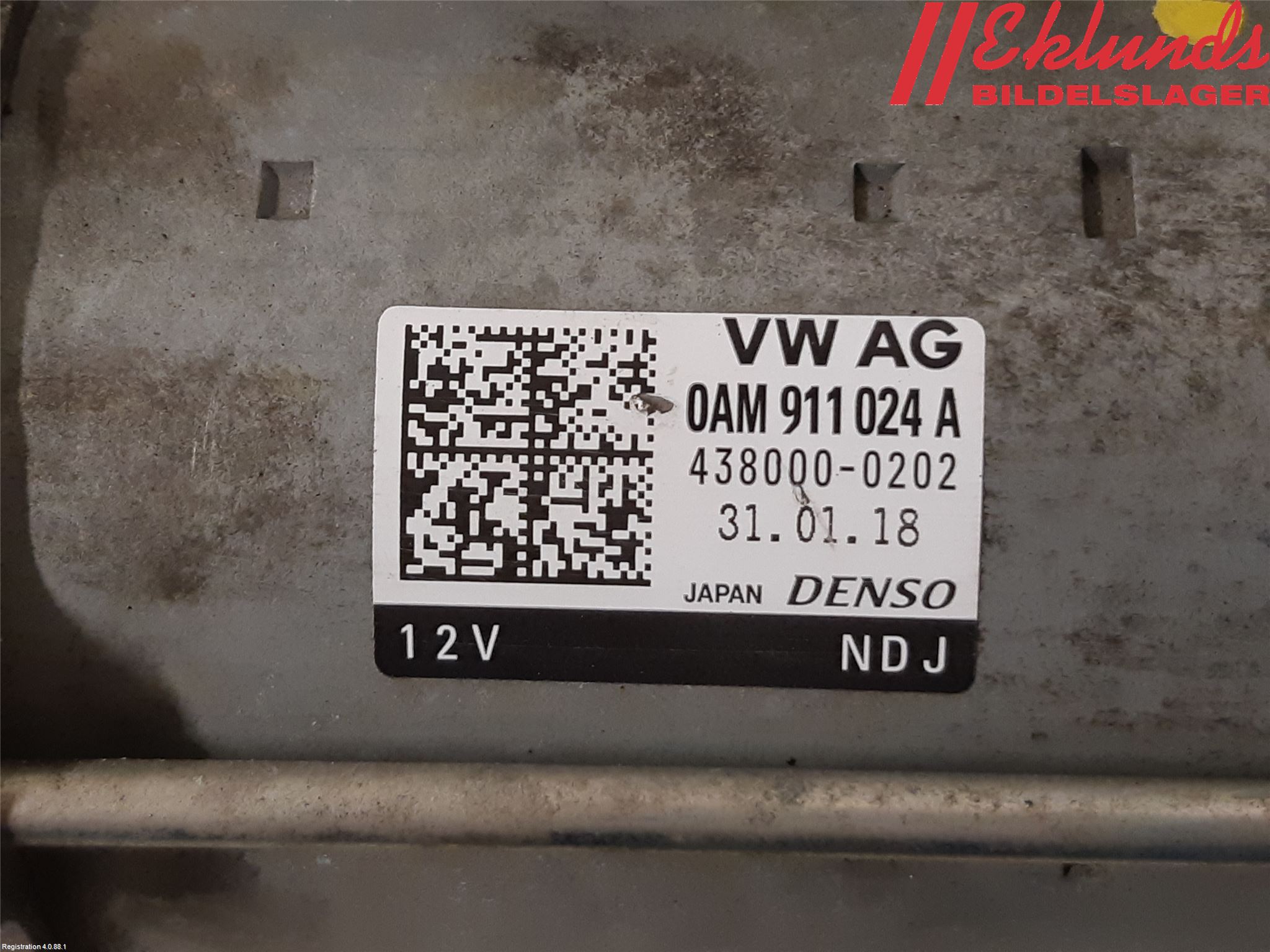 Volkswagen VW PASSAT 15-19 Startmotor