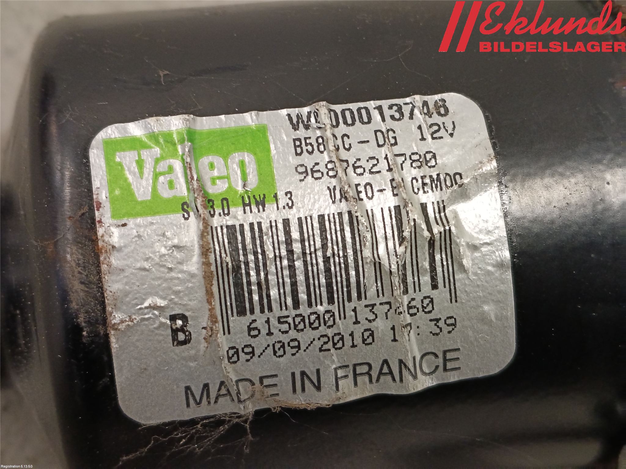 Citroen C4 GRAND PICASSO 07-13 Torkarmotor Vindruta