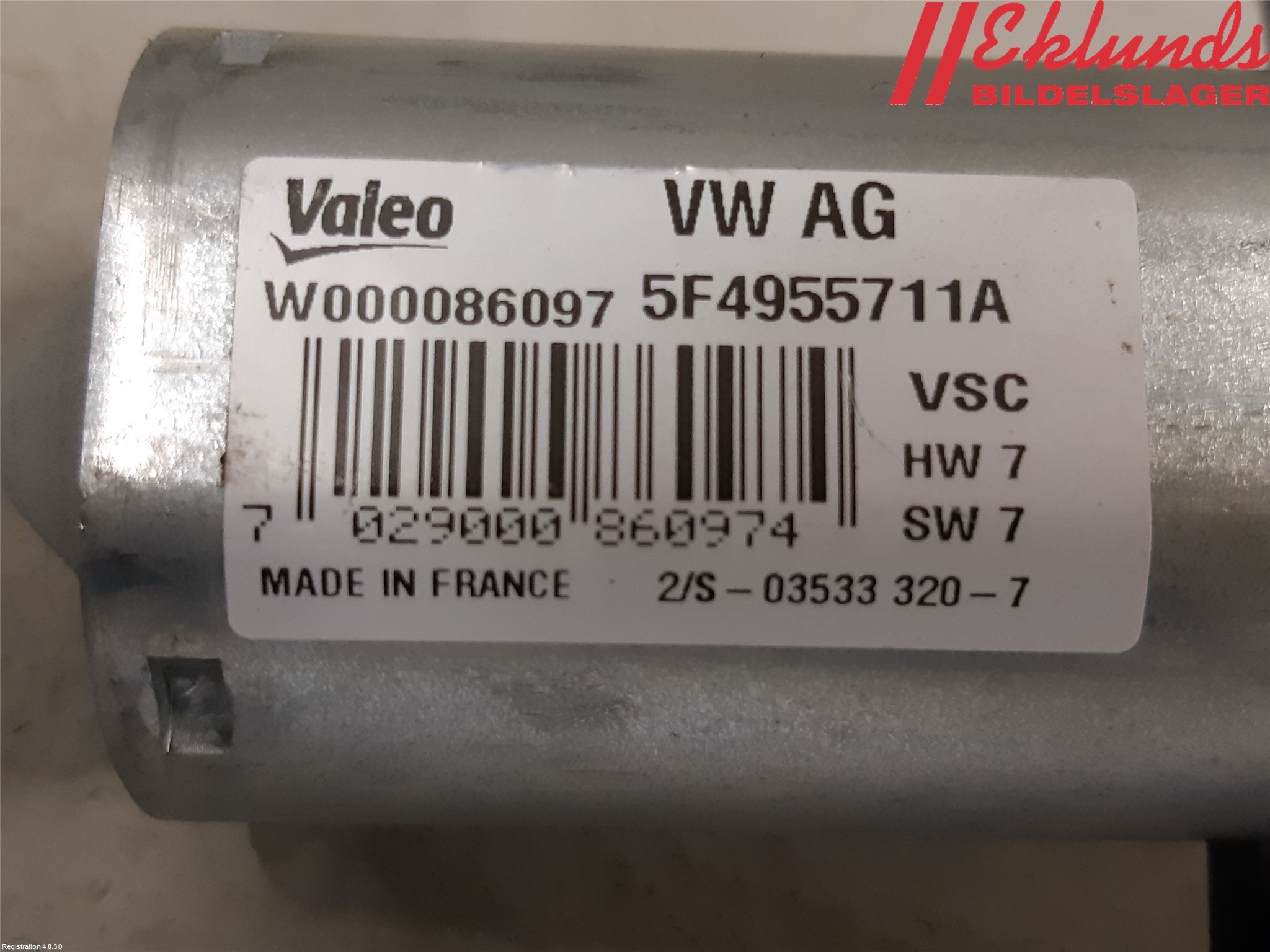 Skoda KODIAQ 17-24 Torkarmotor Baklucka