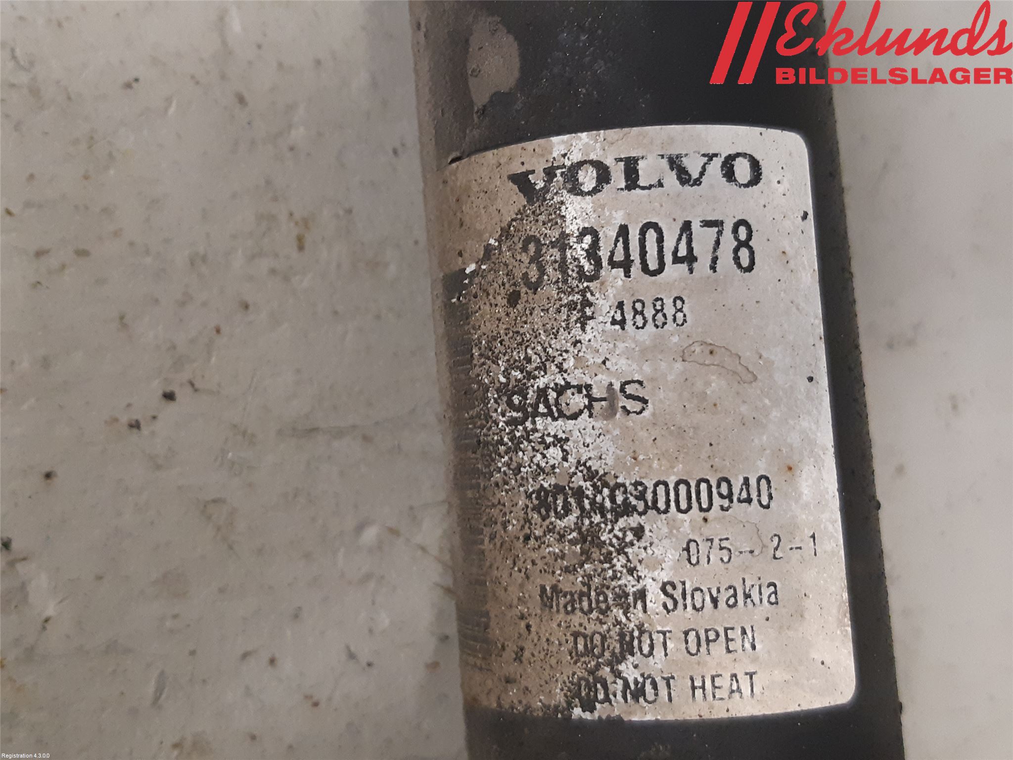 Volvo XC60 09-13 Stötdämpare Bak