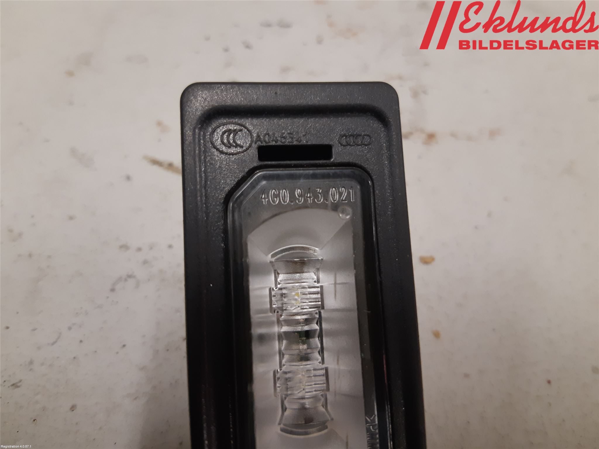 Audi A7/S7 4G 11-17 Skylt Belysning