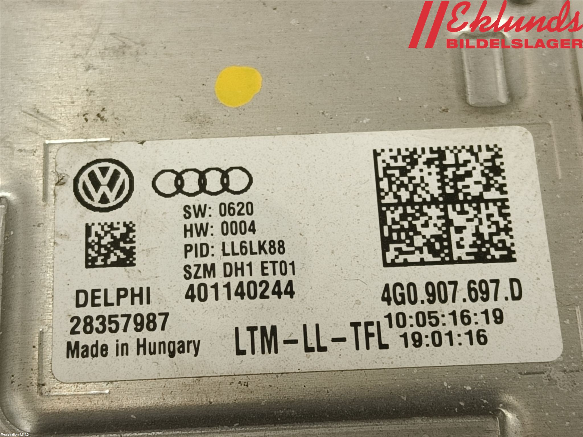 Skoda OCTAVIA (5E) 13-20 Styrenhet Strålkastare