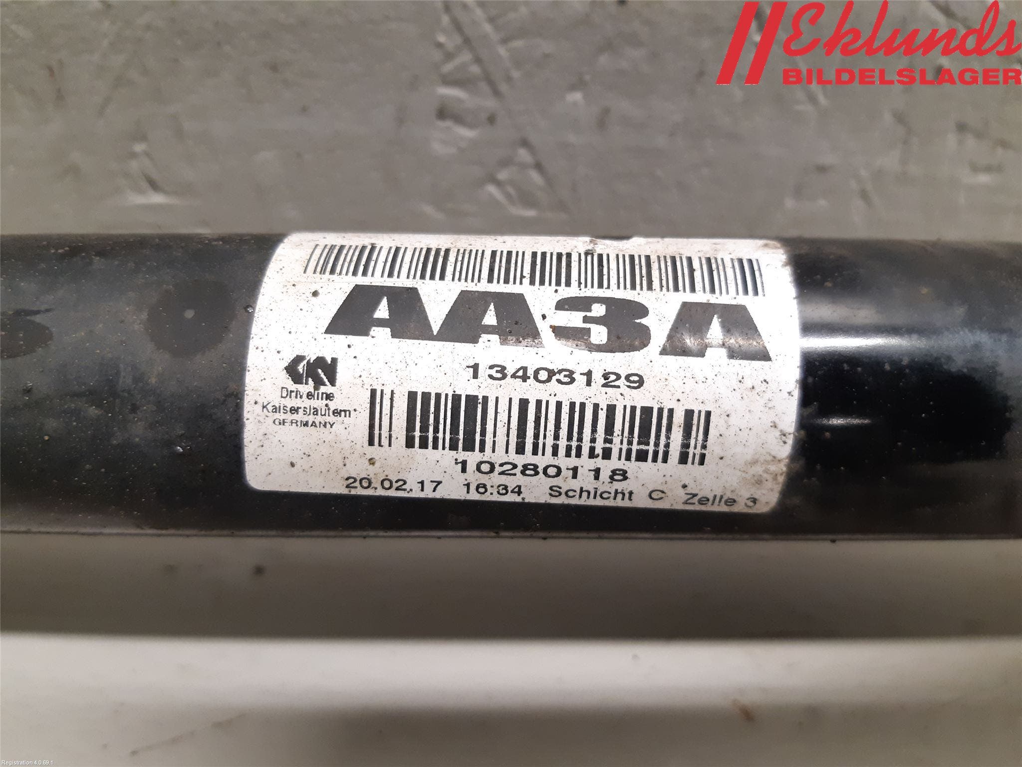 Opel ASTRA K 16-22 Drivaxel Fram Höger