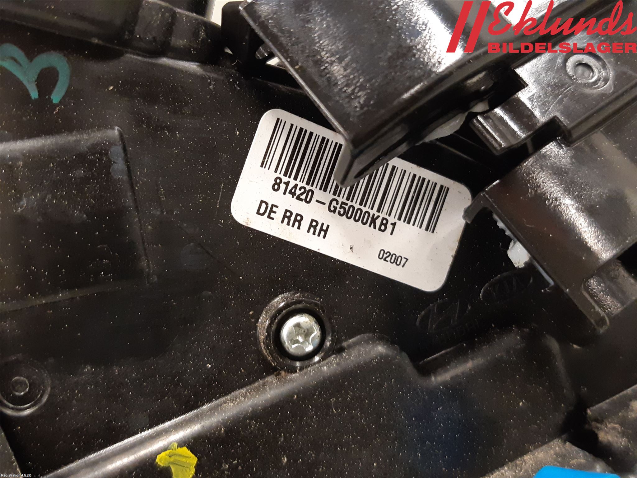 Kia NIRO (DE) 17-22 Låskista-Dörrlås