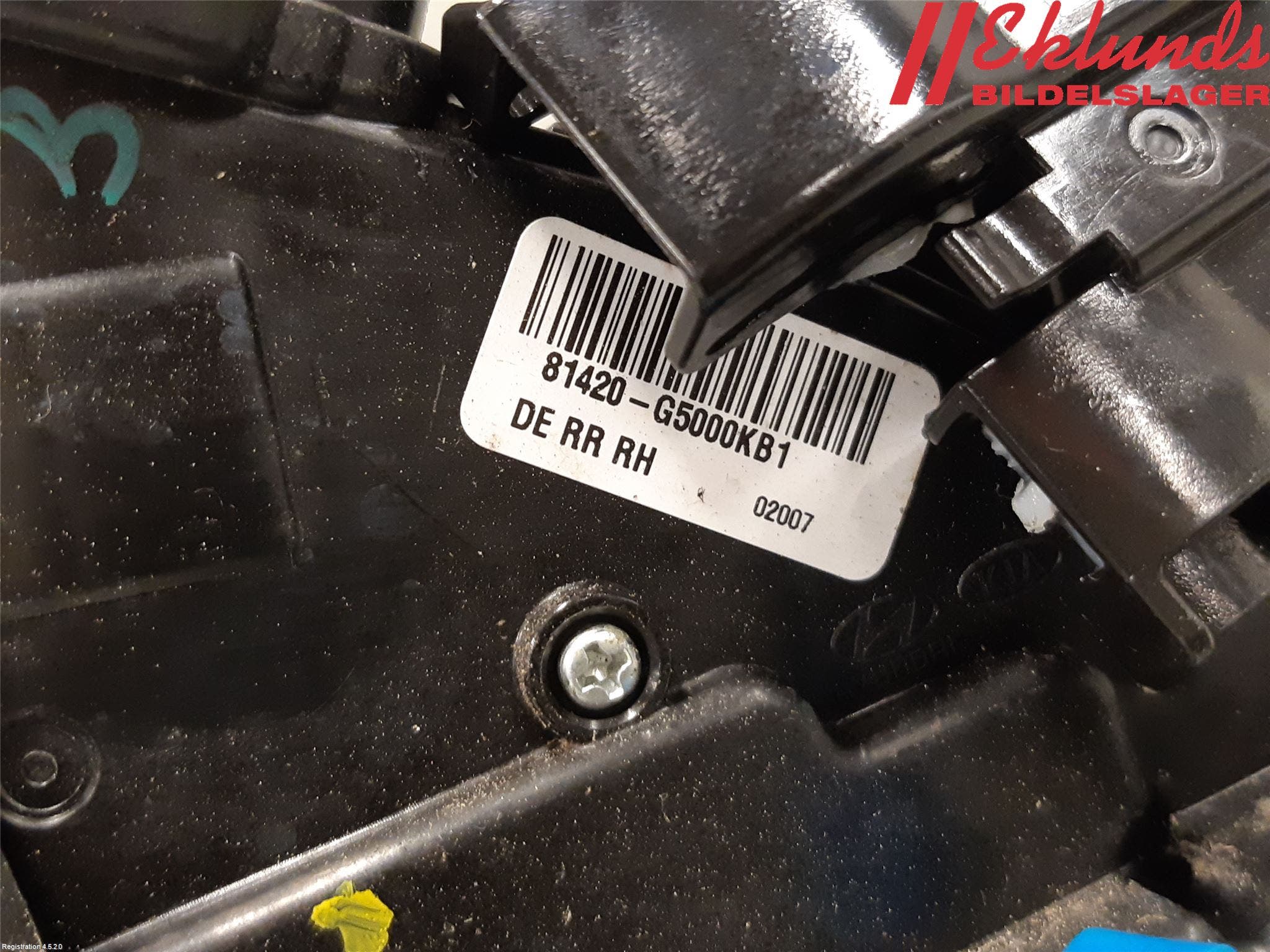 Kia NIRO (DE) 17-22 Låskista-Dörrlås