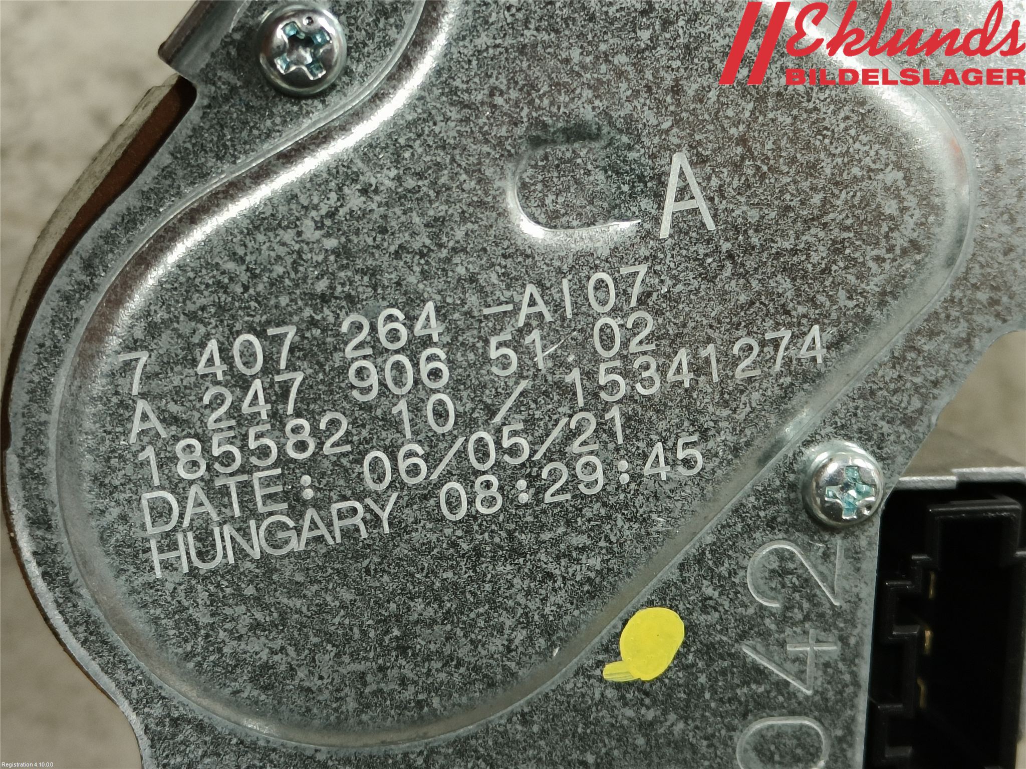 Mercedes-Benz MB CLA-KLASS (C118/X118) 19- Torkarmotor Baklucka