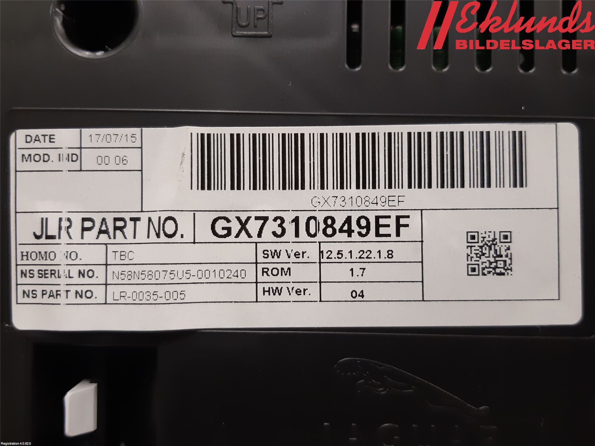 Jaguar XE (X760) 15-24 Instrument Komb