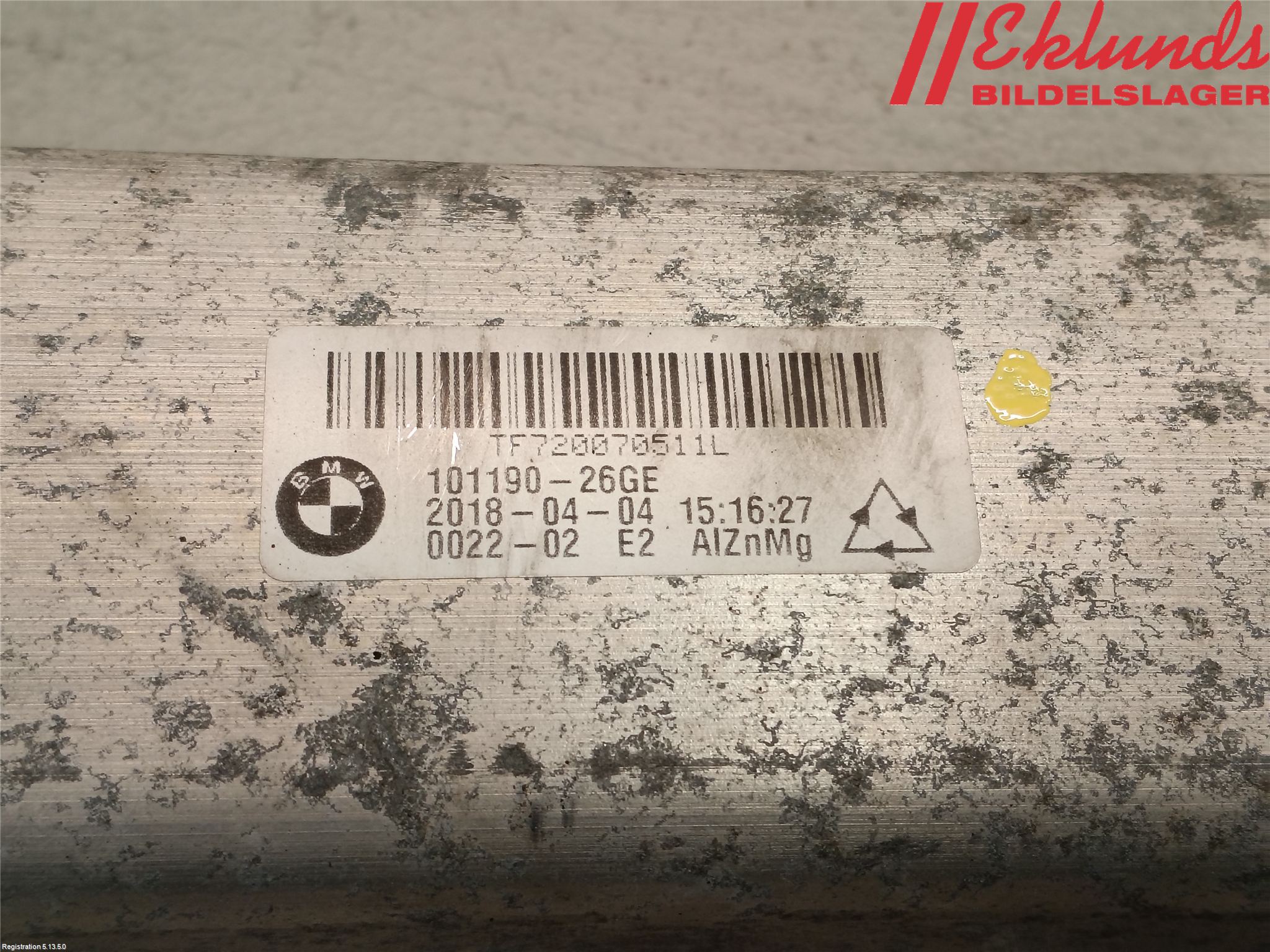 BMW 5 F10/F11/F18 09-17 Stötfångarbalk Fram