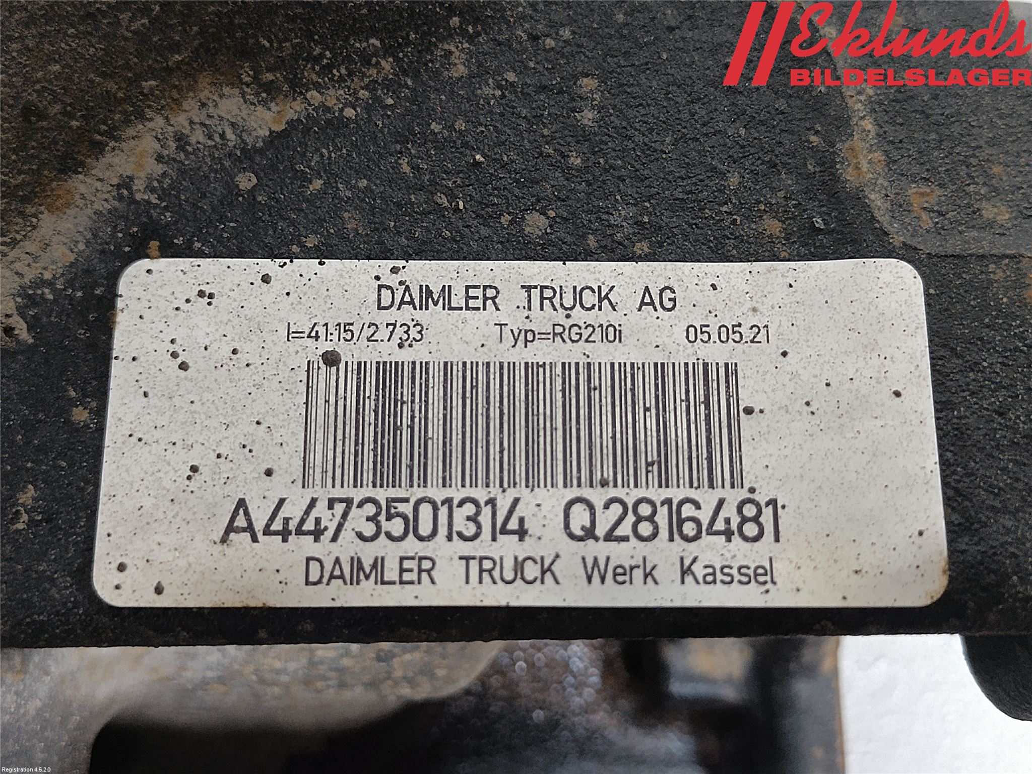 Mercedes-Benz MB VITO/V-KLASS (W640,W447,W448) 14- Bakväxel-Diff