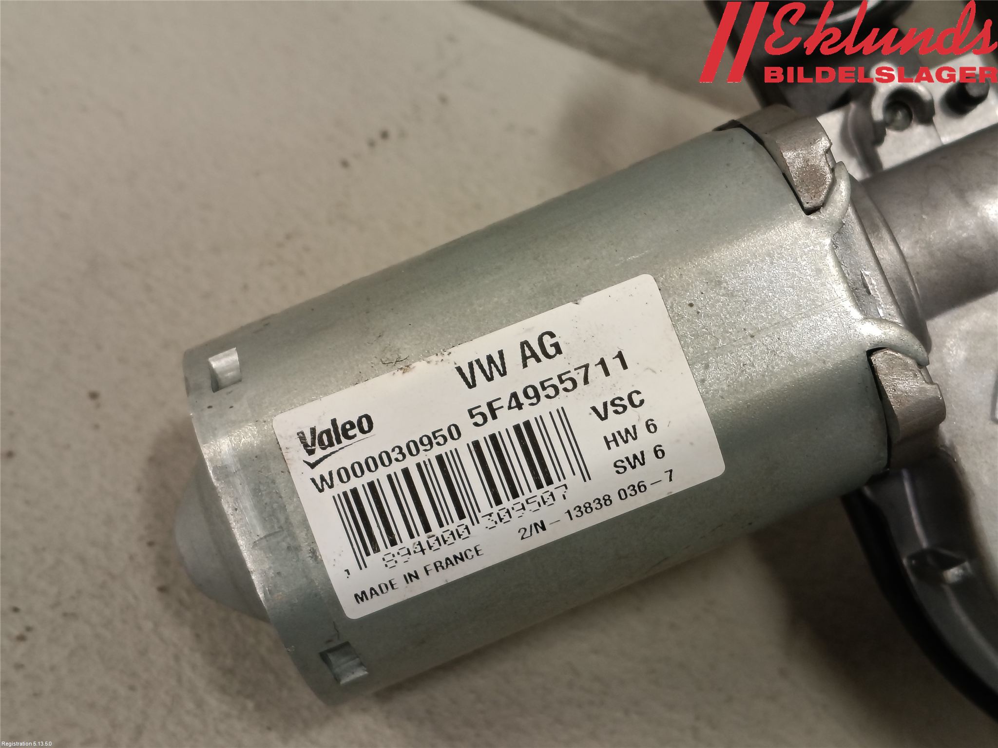 Skoda OCTAVIA (5E) 13-20 Torkarmotor Baklucka