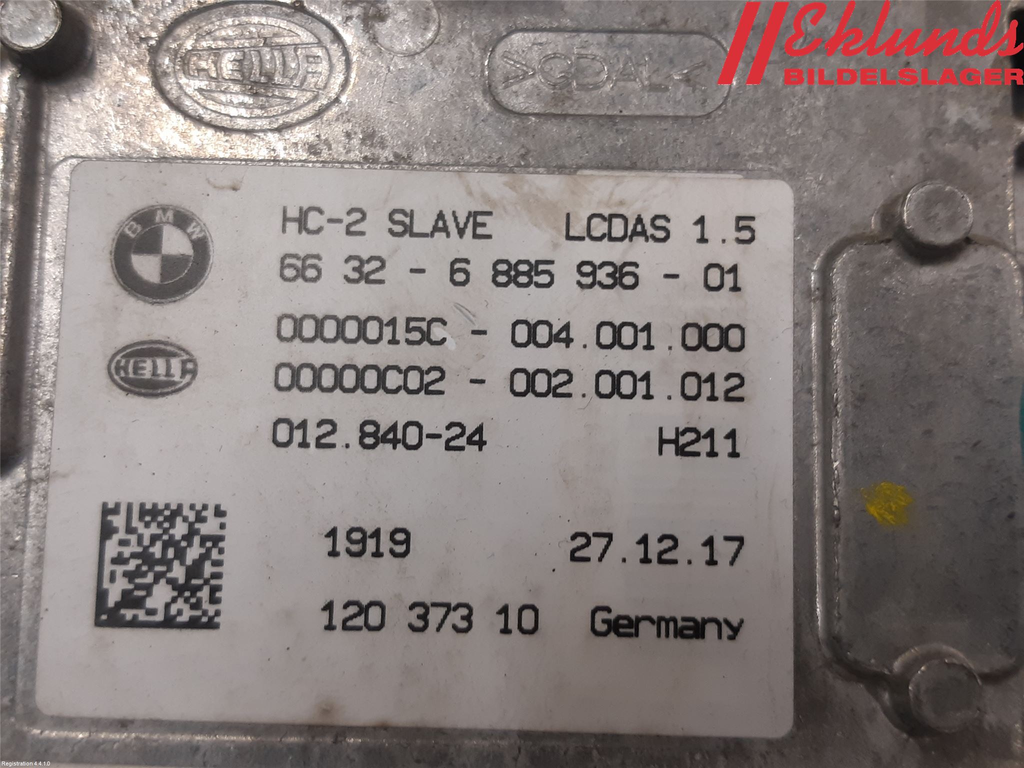 BMW 3 F30/F31/F80 12-19 Sensor Aktivt Kollisionsskydd