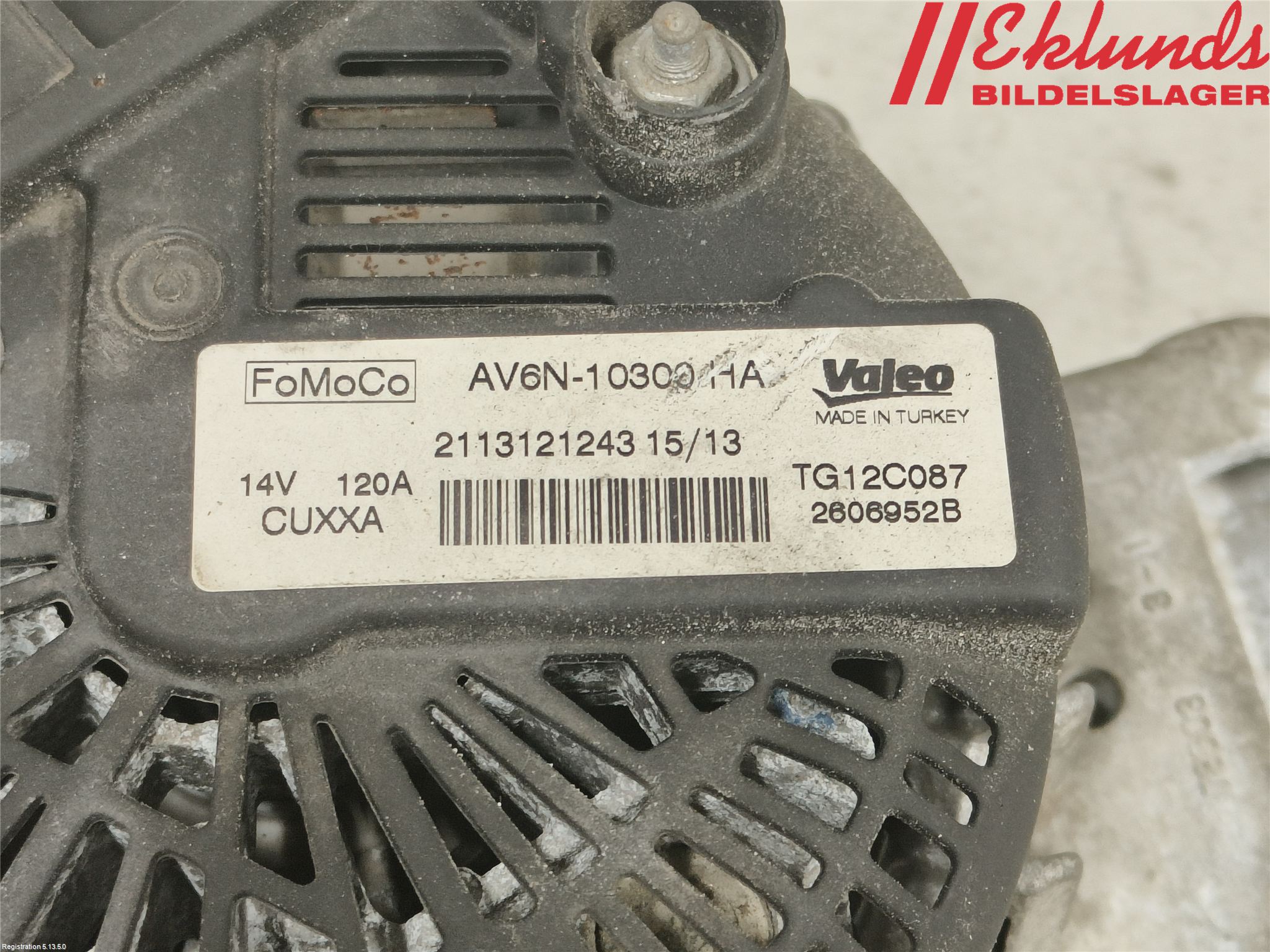 Ford FIESTA 09-12 Generator