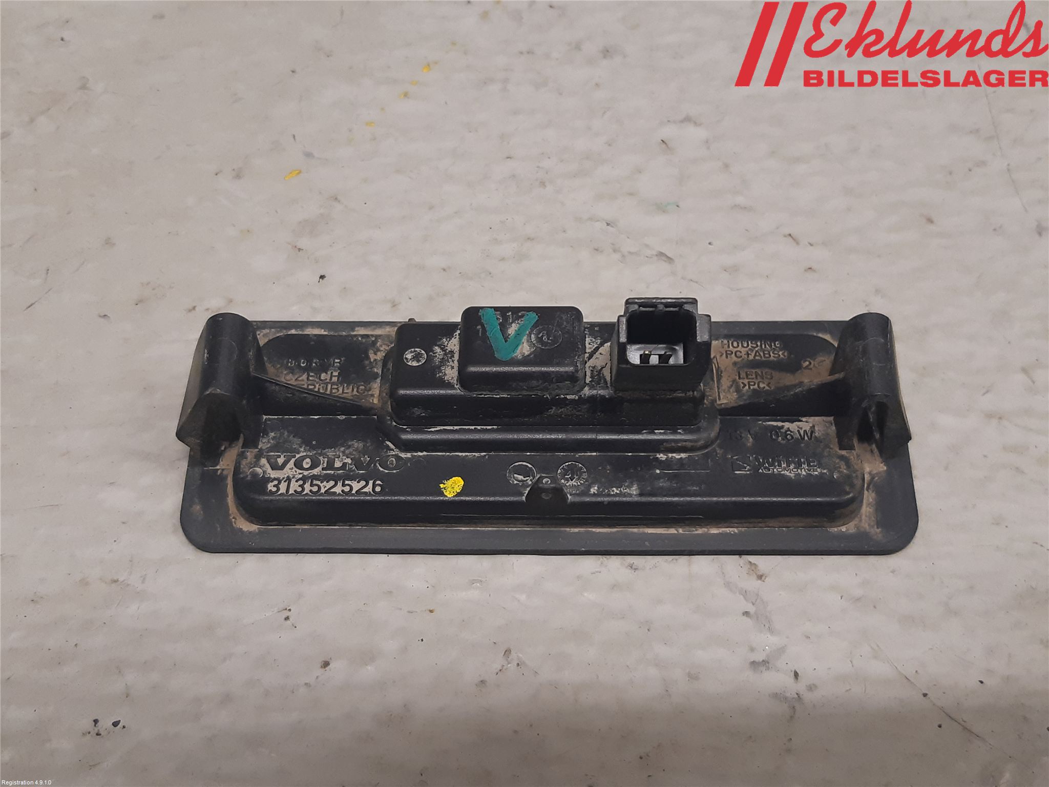 Volvo V40 12-19 Skylt Belysning