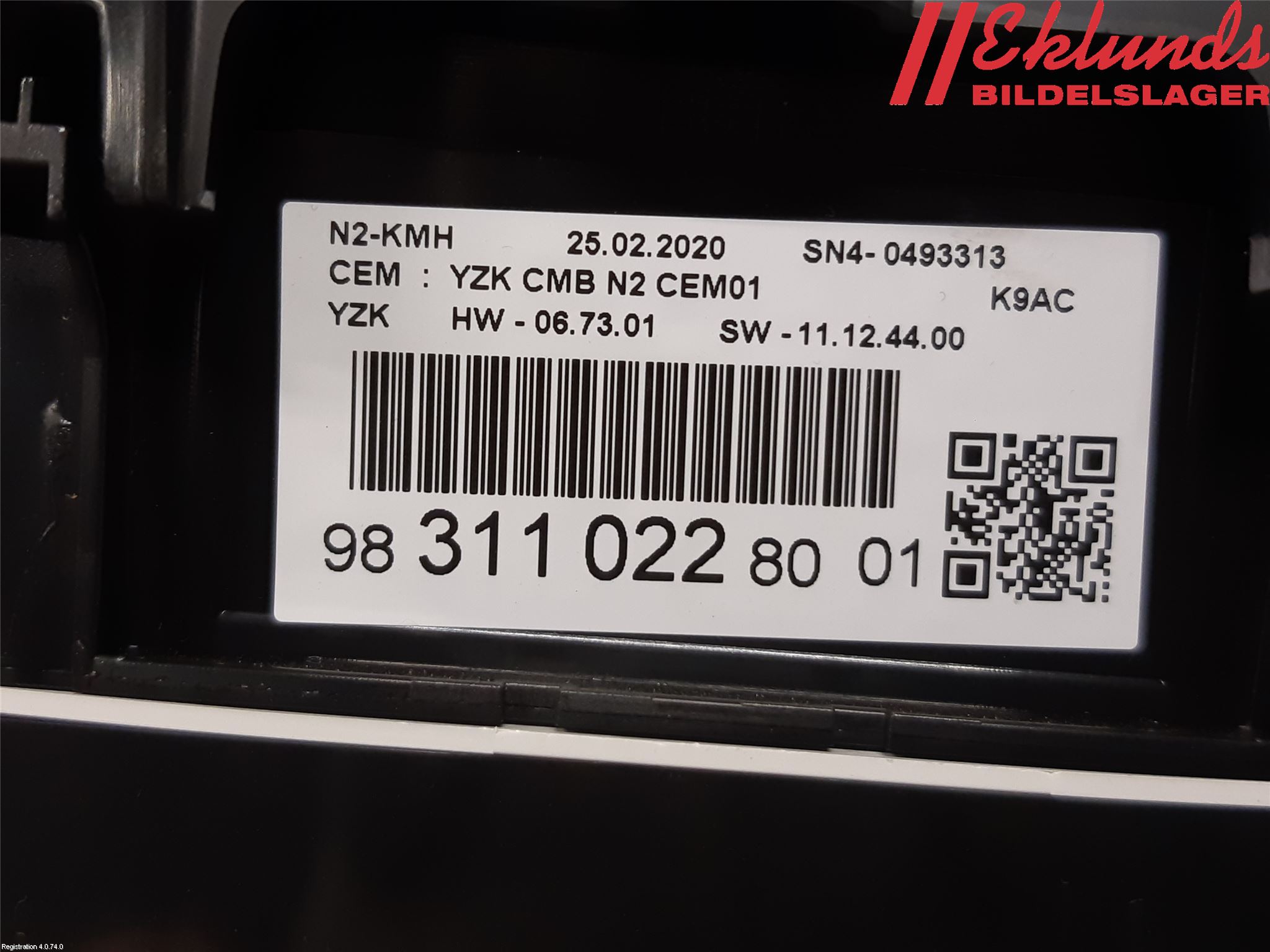 Citroen BERLINGO/E-BERLINGO 19- Instrument Komb