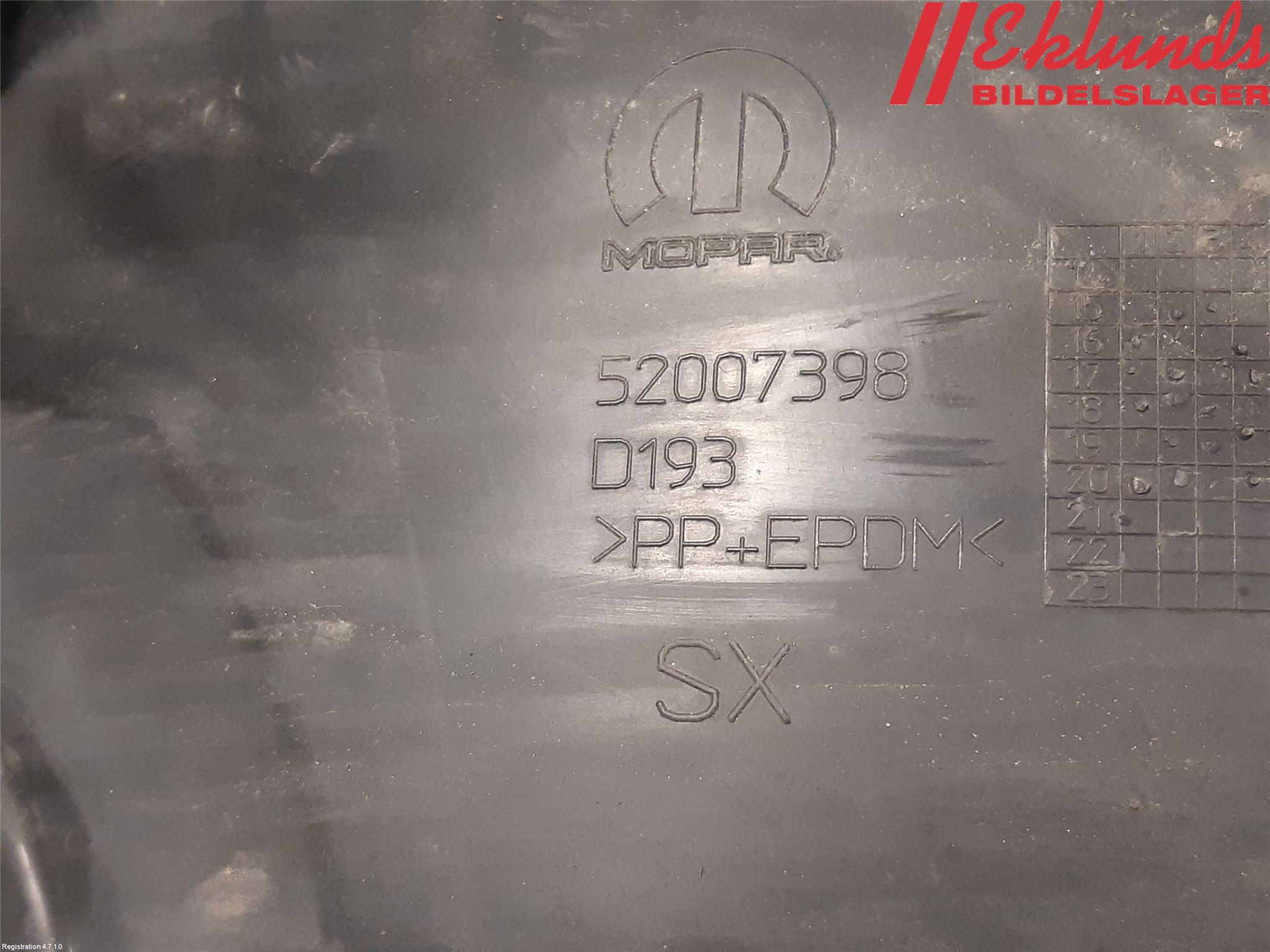 Fiat 500 07- Skärm Inner