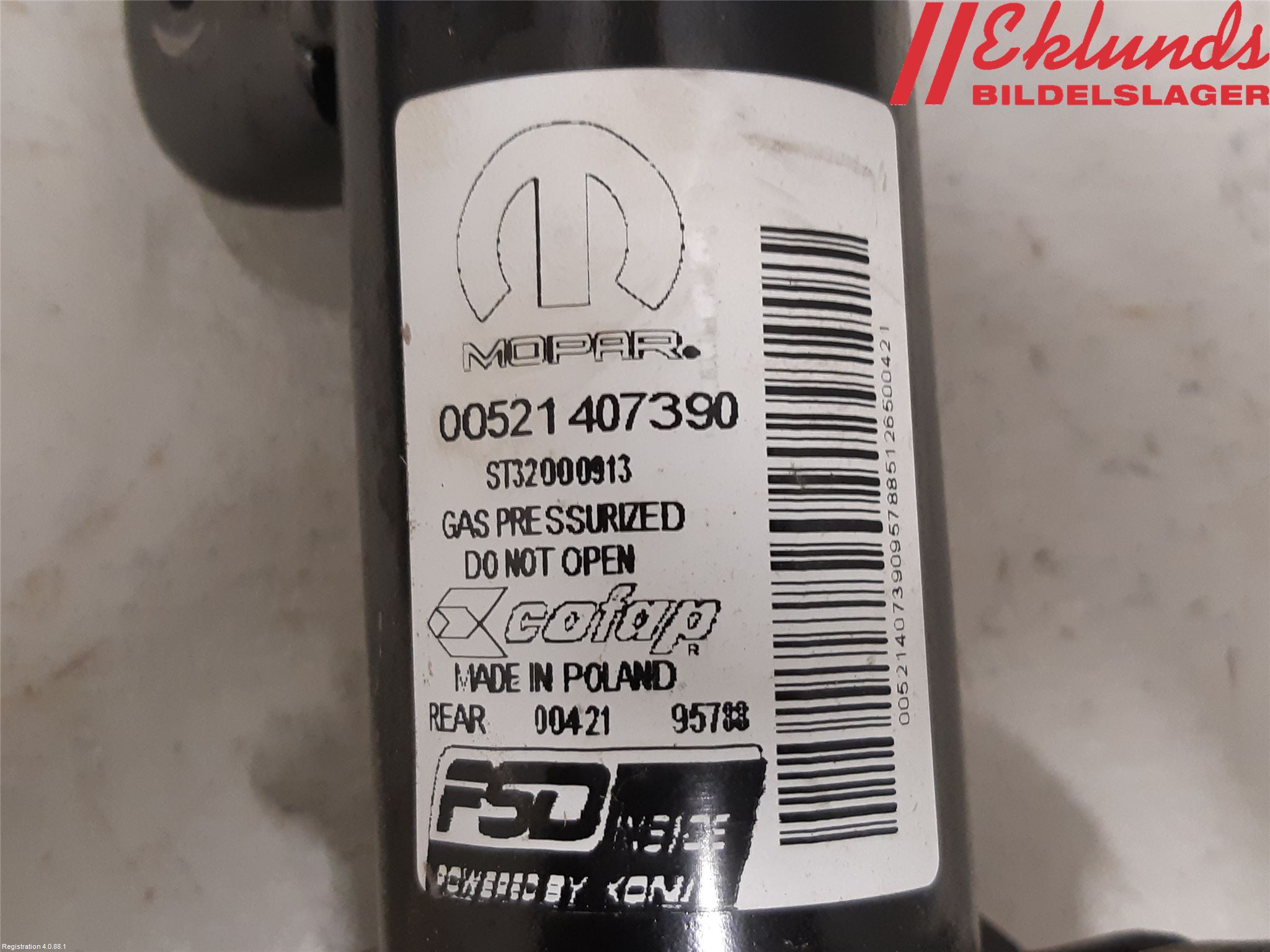 Fiat 500X 15- Fjäderben Bak Vänster