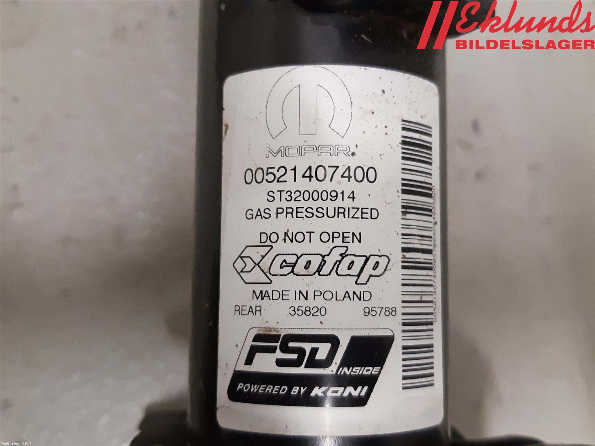 Fiat 500X 15- Fjäderben Bak Höger