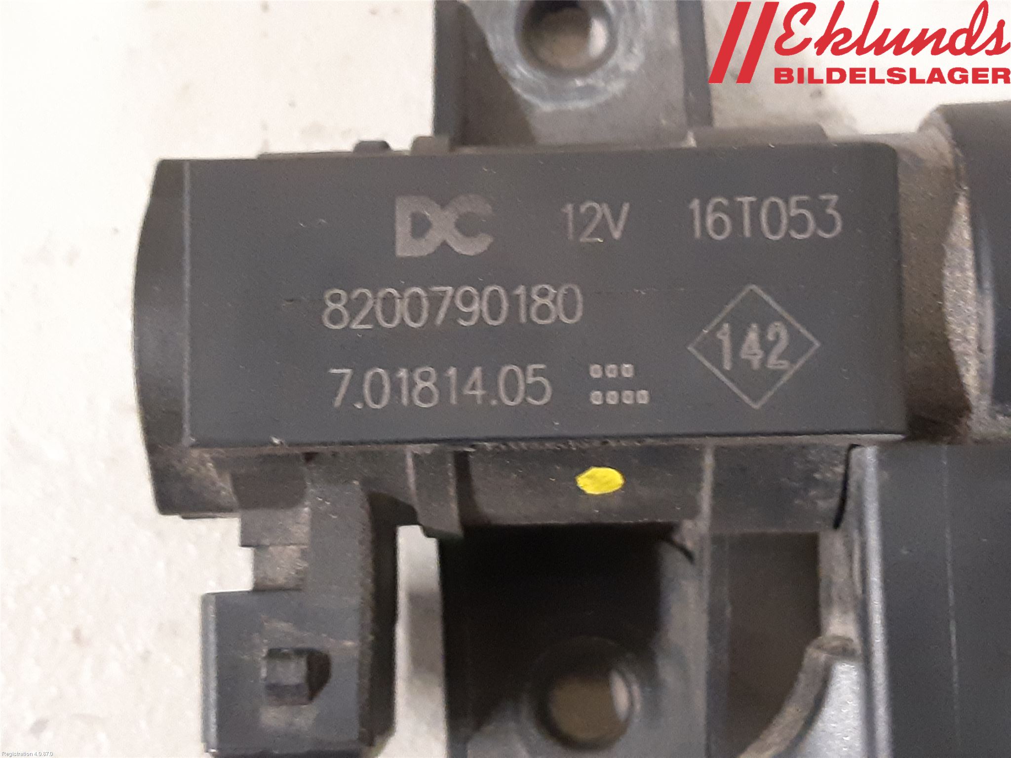 Dacia DUSTER 10-17 Vakuumventil