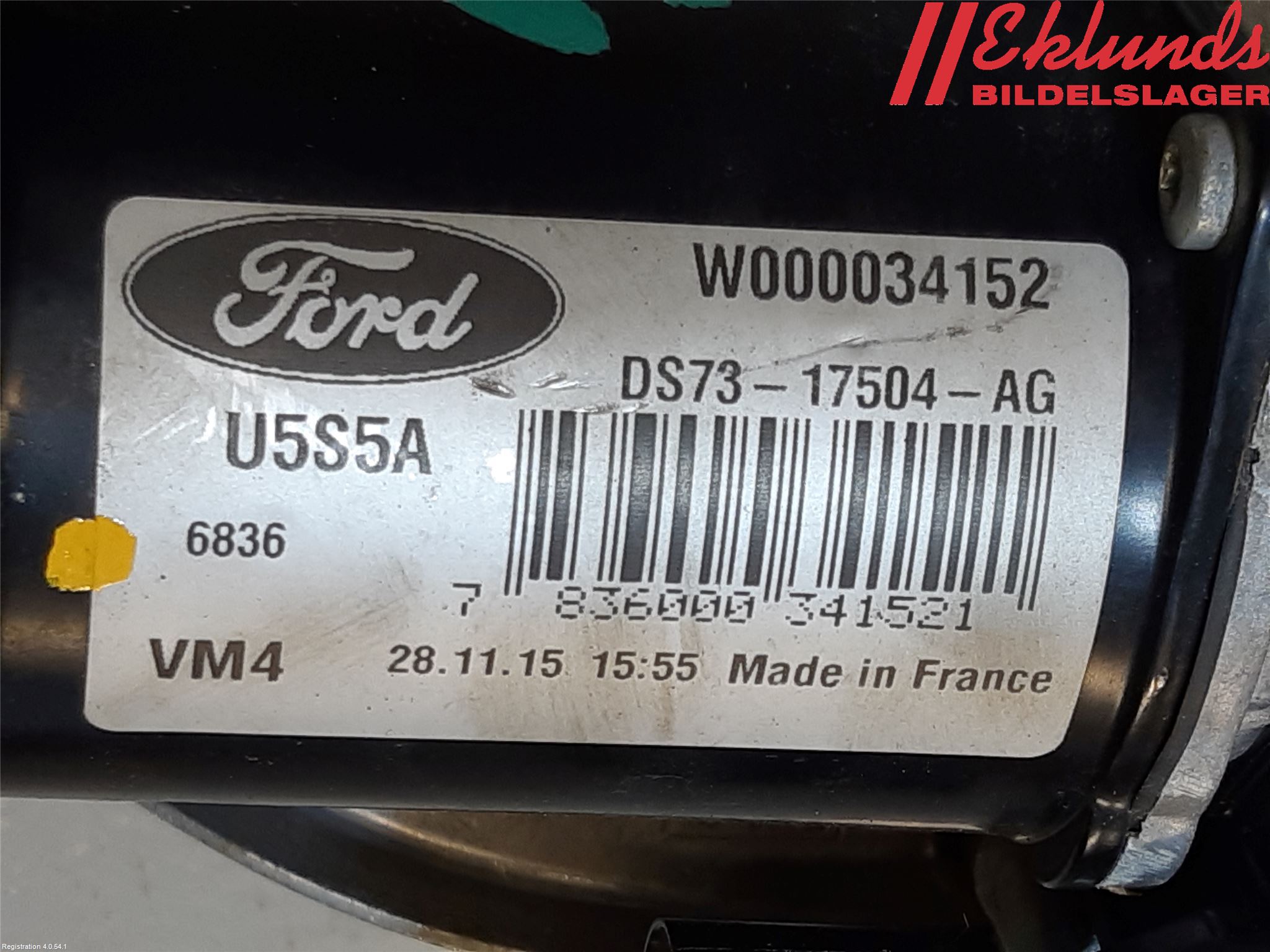Ford MONDEO 15-22 Torkarmotor Vindruta