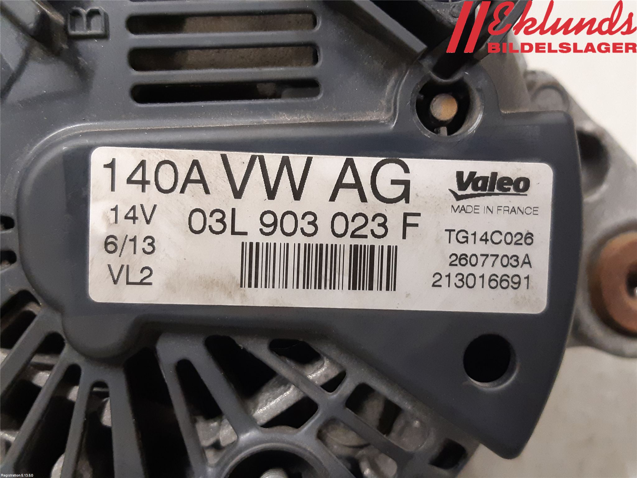 Volkswagen VW POLO 10-17 Generator
