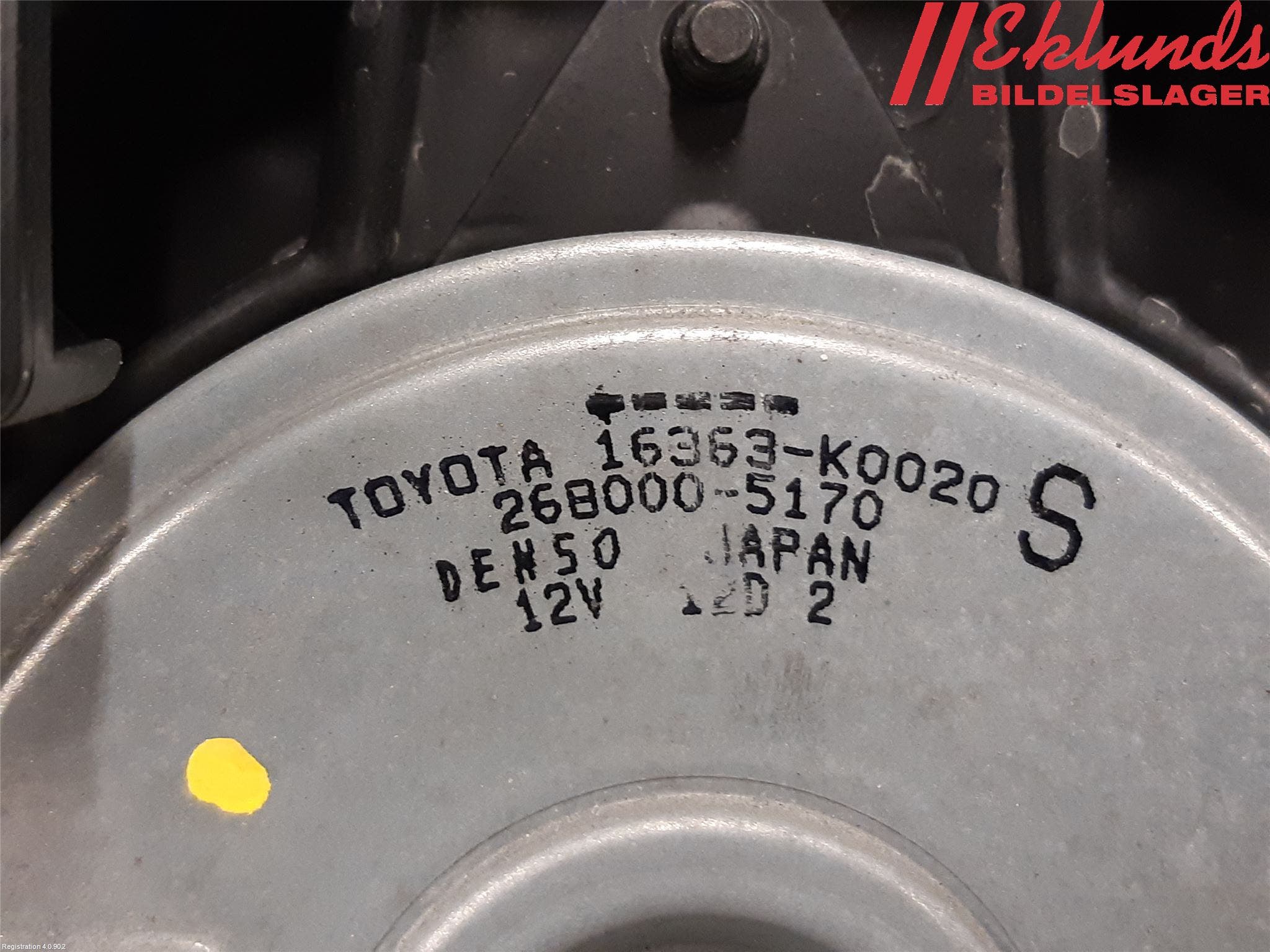 Toyota YARIS XP21 20- Kylfläkt El