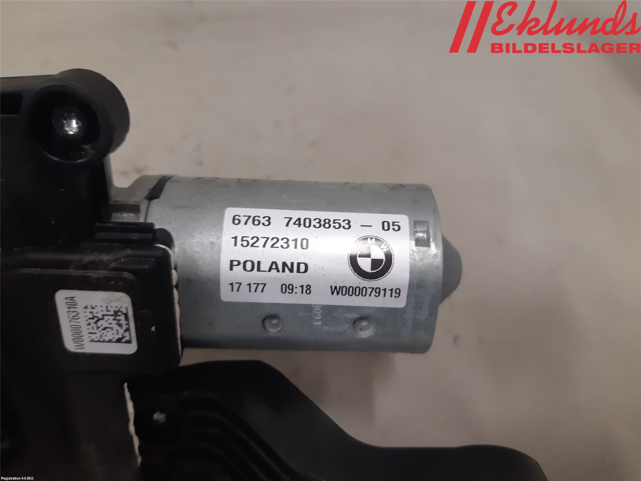 BMW 5 G30/G31/F90 17-23 Torkarmotor Baklucka