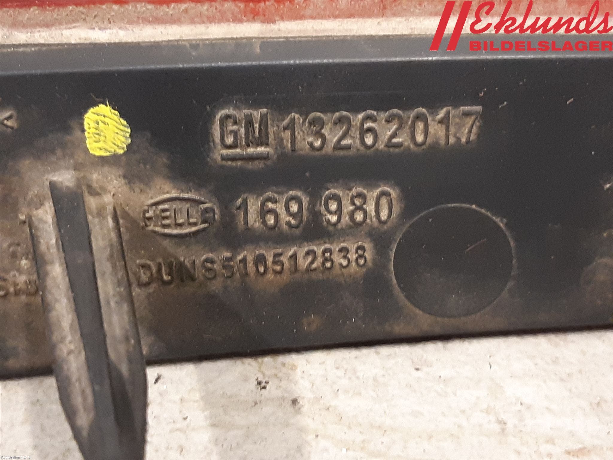 Opel ASTRA J 10-15 Dimljus/Reflex Bak