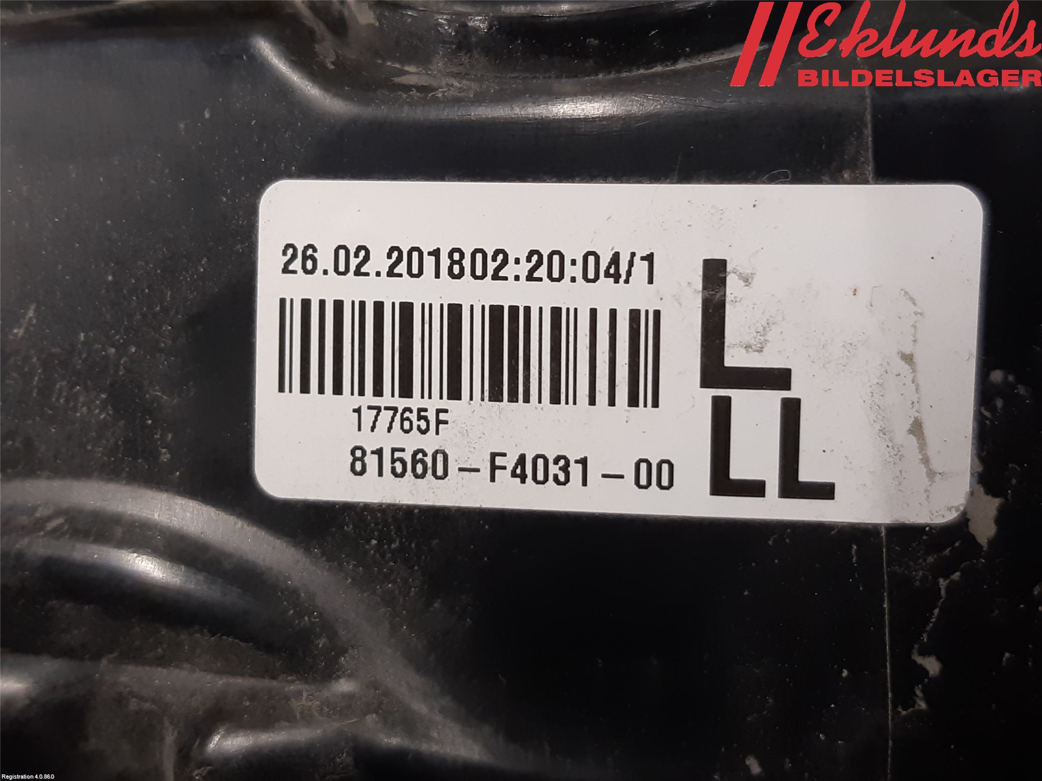 Toyota C-HR 16-23 Bakljus Vänster