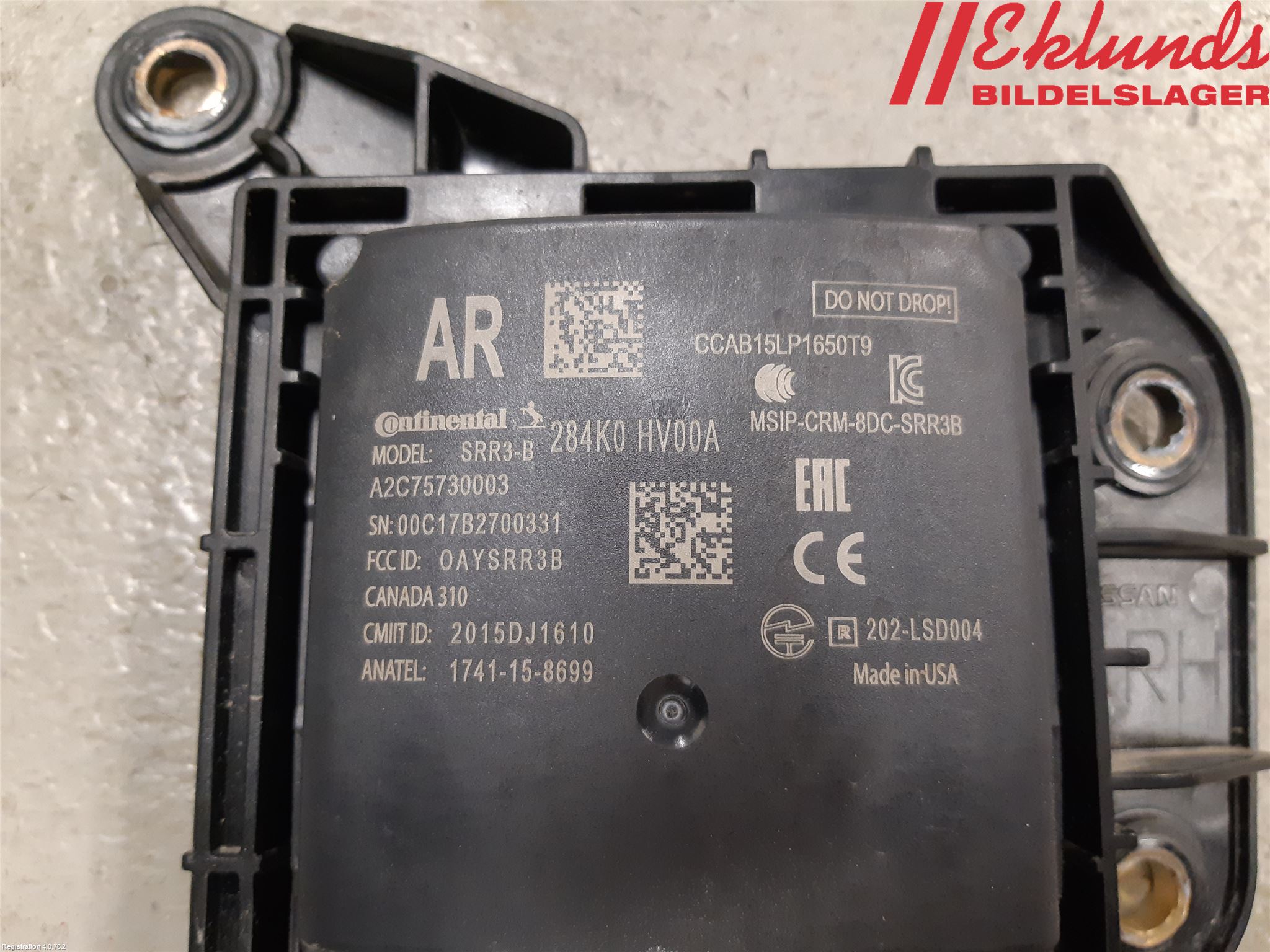 Nissan QASHQAI 17-21 Sensor Aktivt Kollisionsskydd