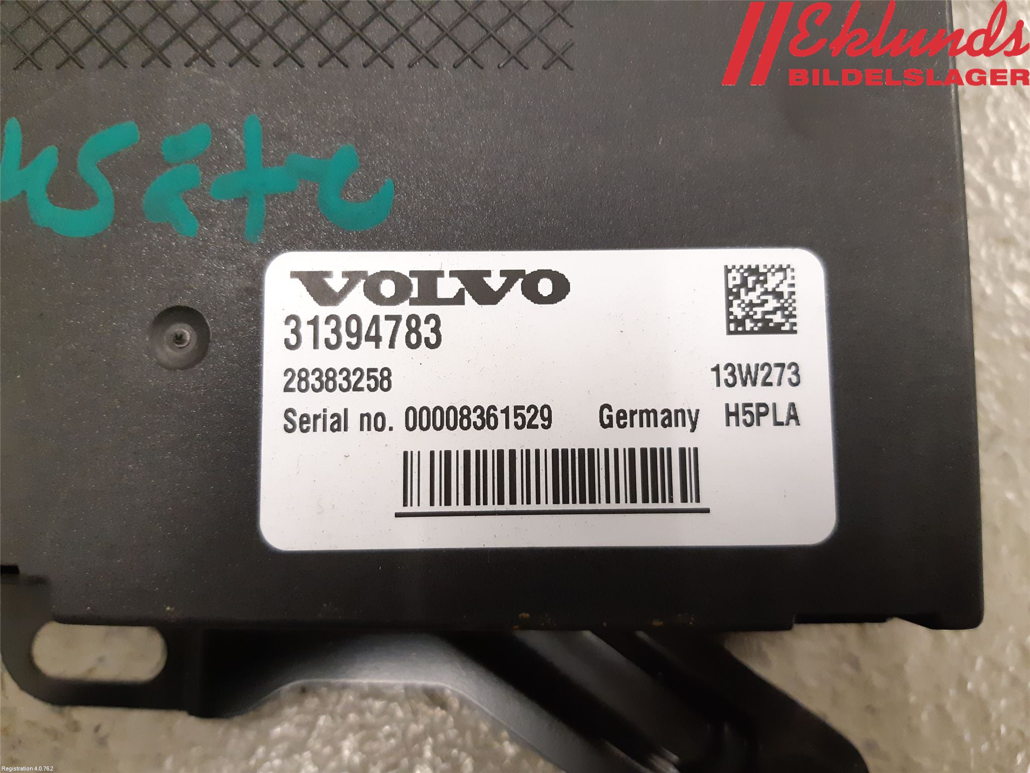 Volvo V60 11-13 Styrenhet Övrigt