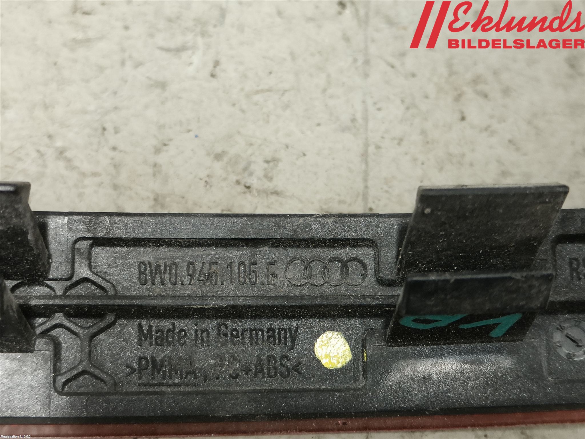 Audi A4/S4 B9 20- Dimljus/Reflex Bak