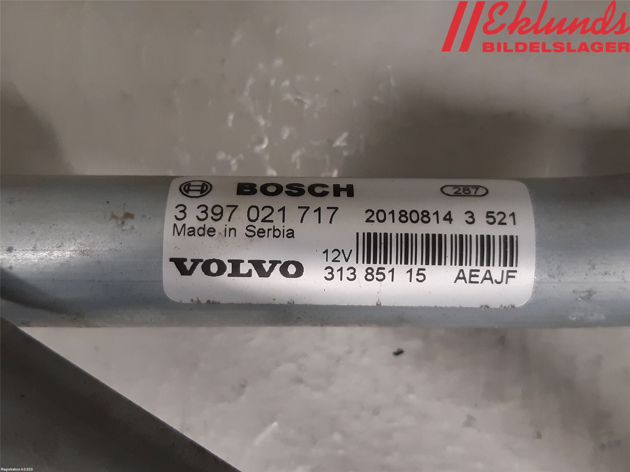 Volvo V90 17->> Torkarmekanism Vindruta